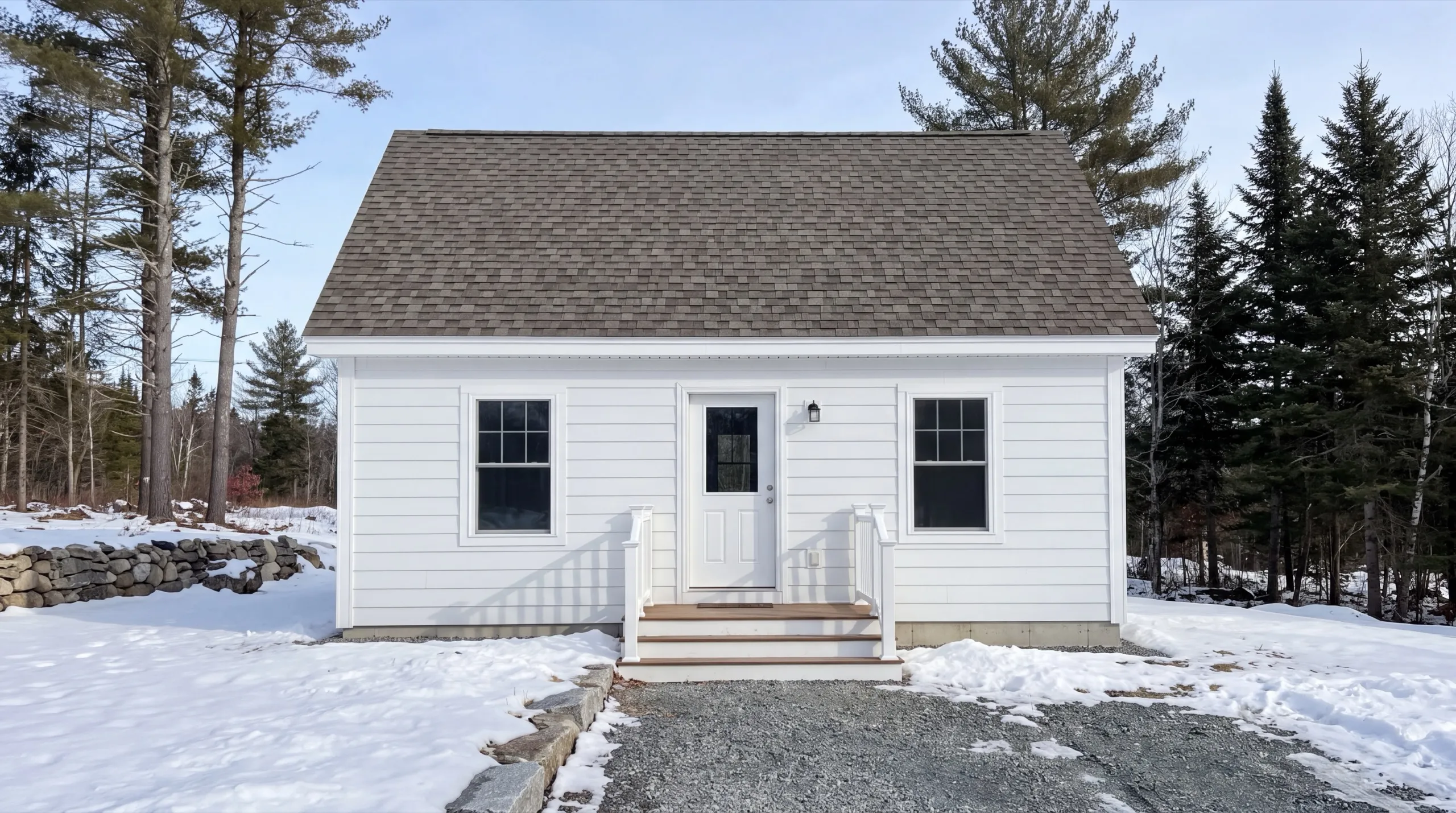garage-integrated ADU build in Central Maine