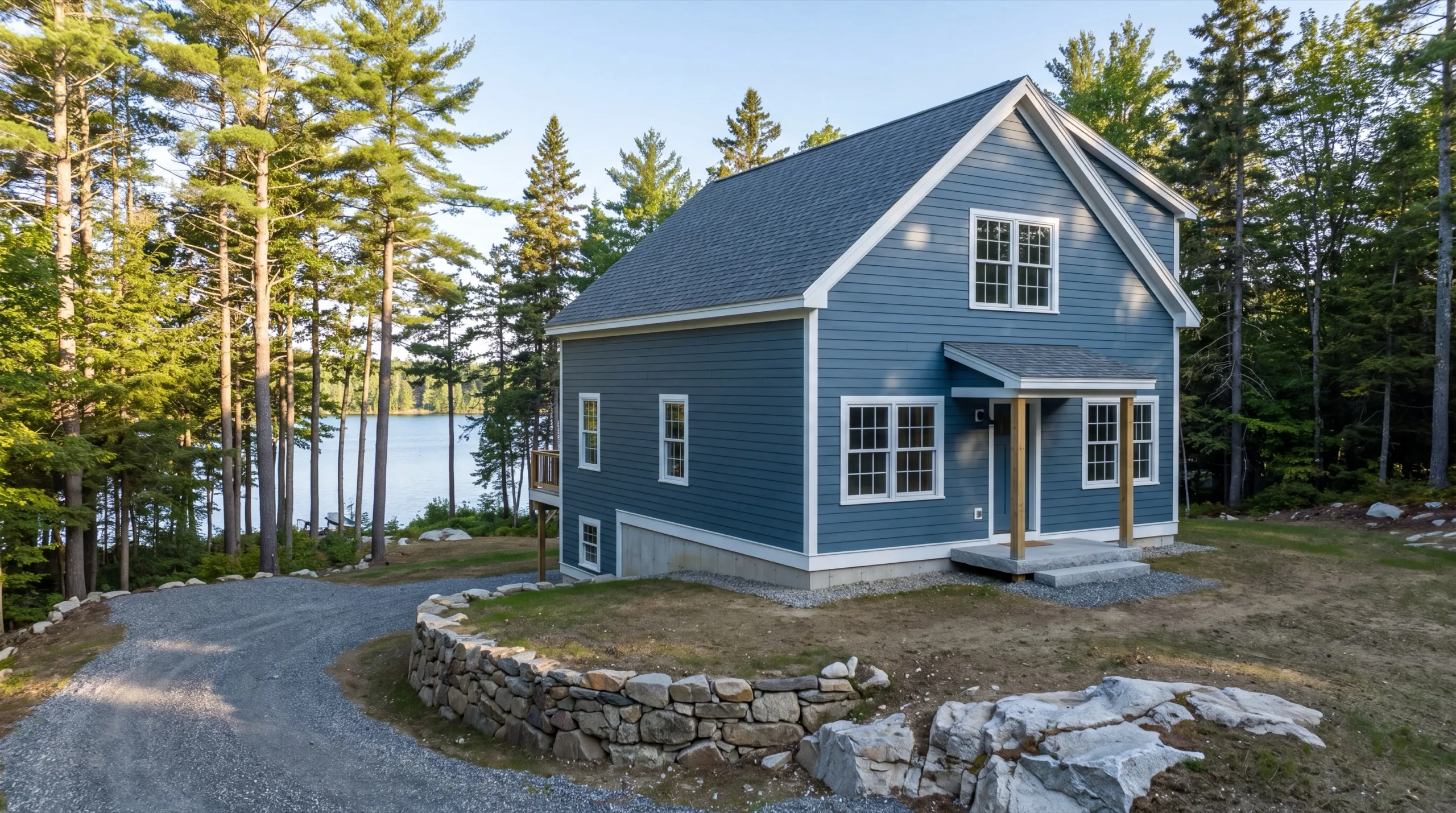 standalone ADU under construction near Damariscotta Lake in Jefferson