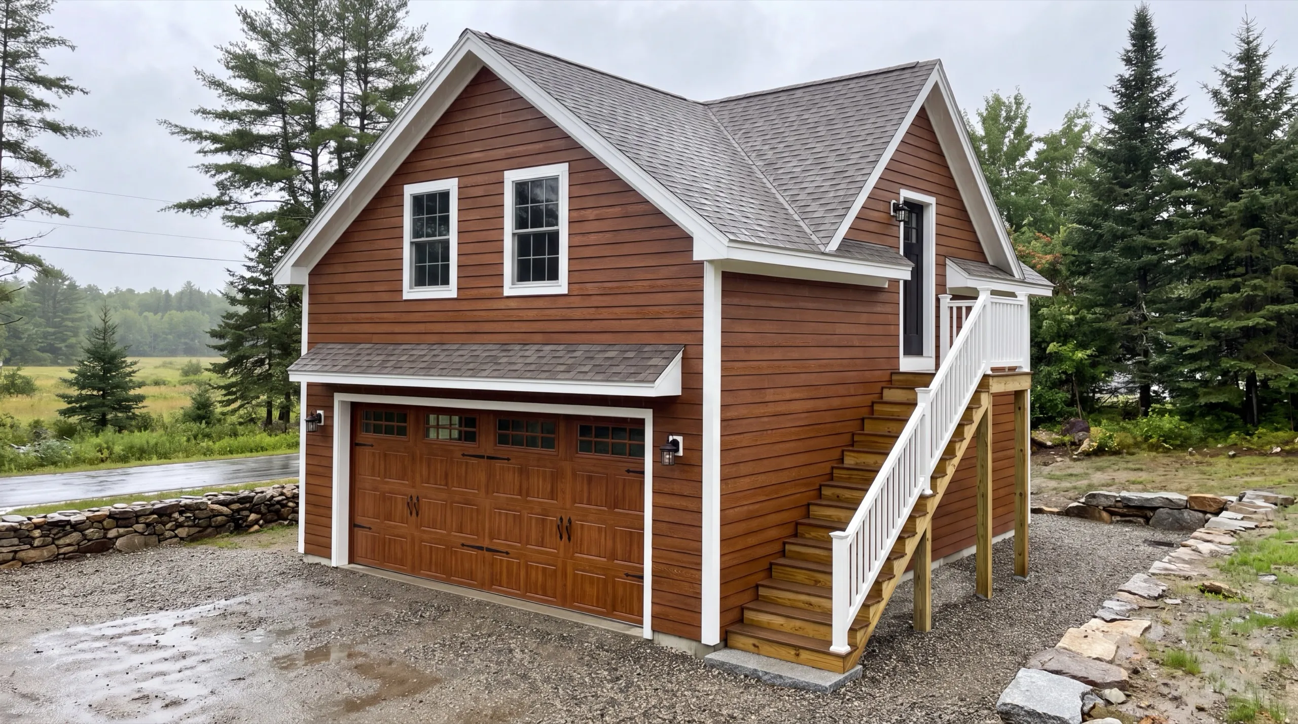 garage-integrated ADU build in Litchfield