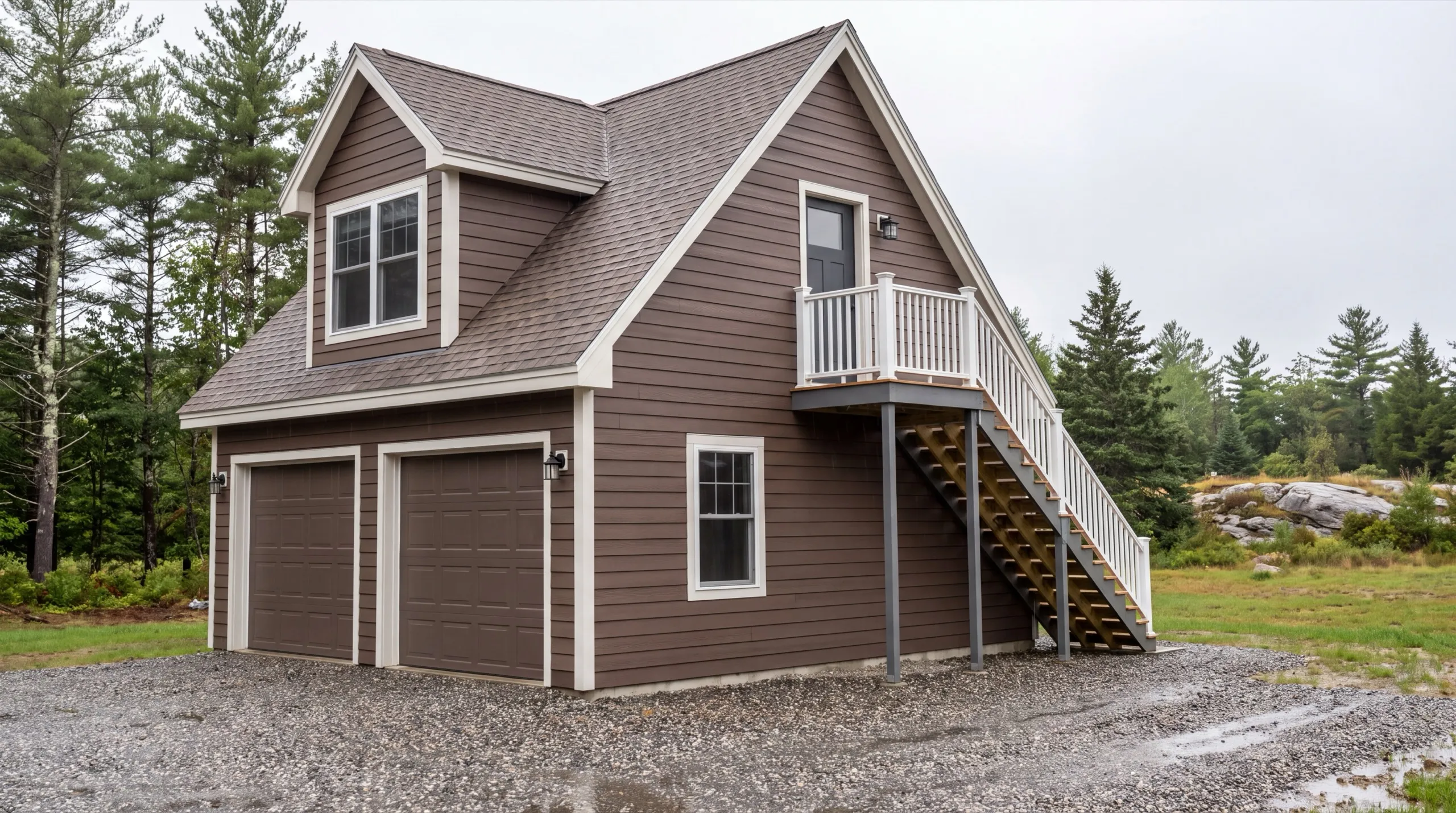 garage-integrated ADU build in Monmouth