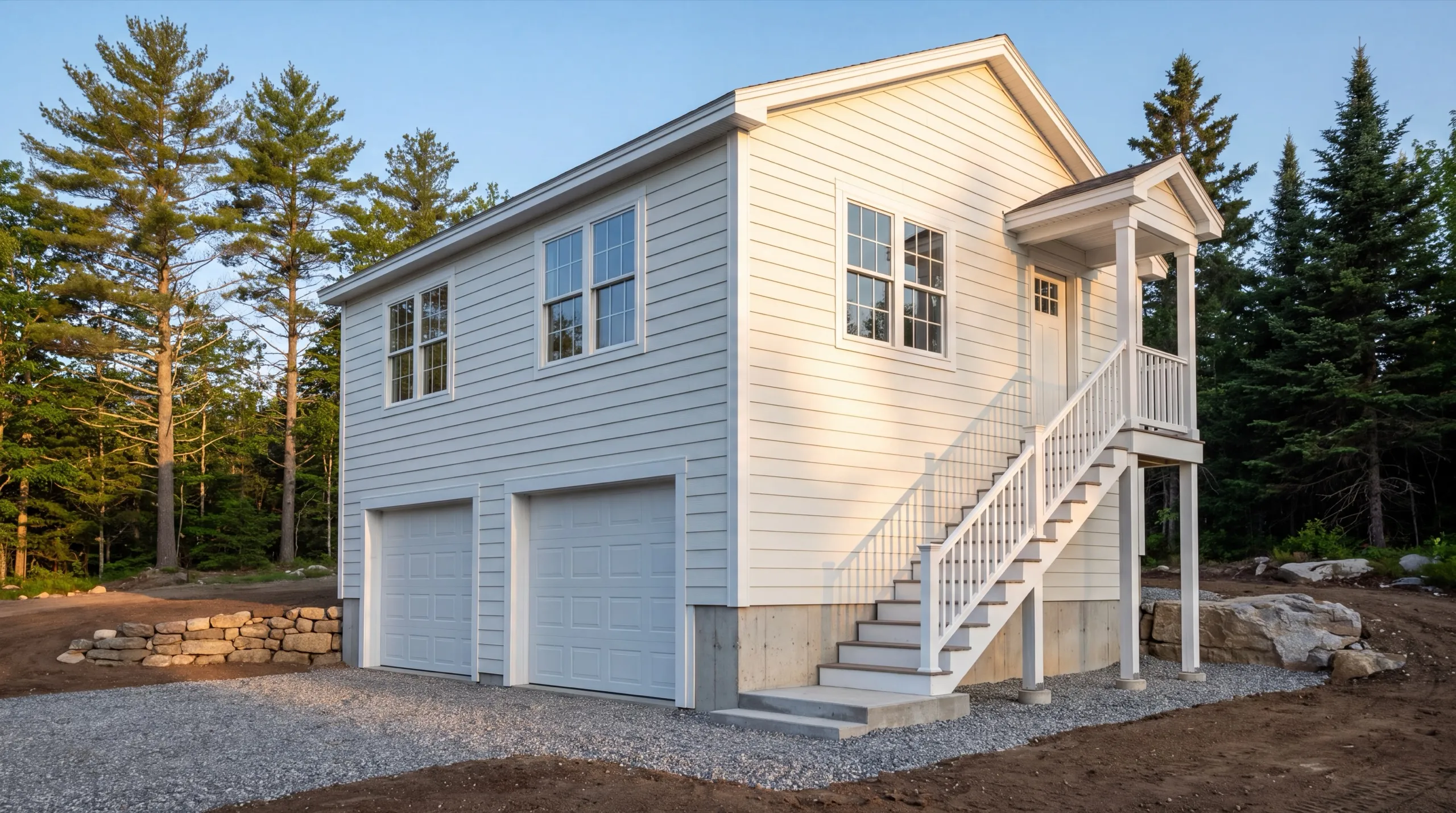 garage-integrated ADU build in Pittston