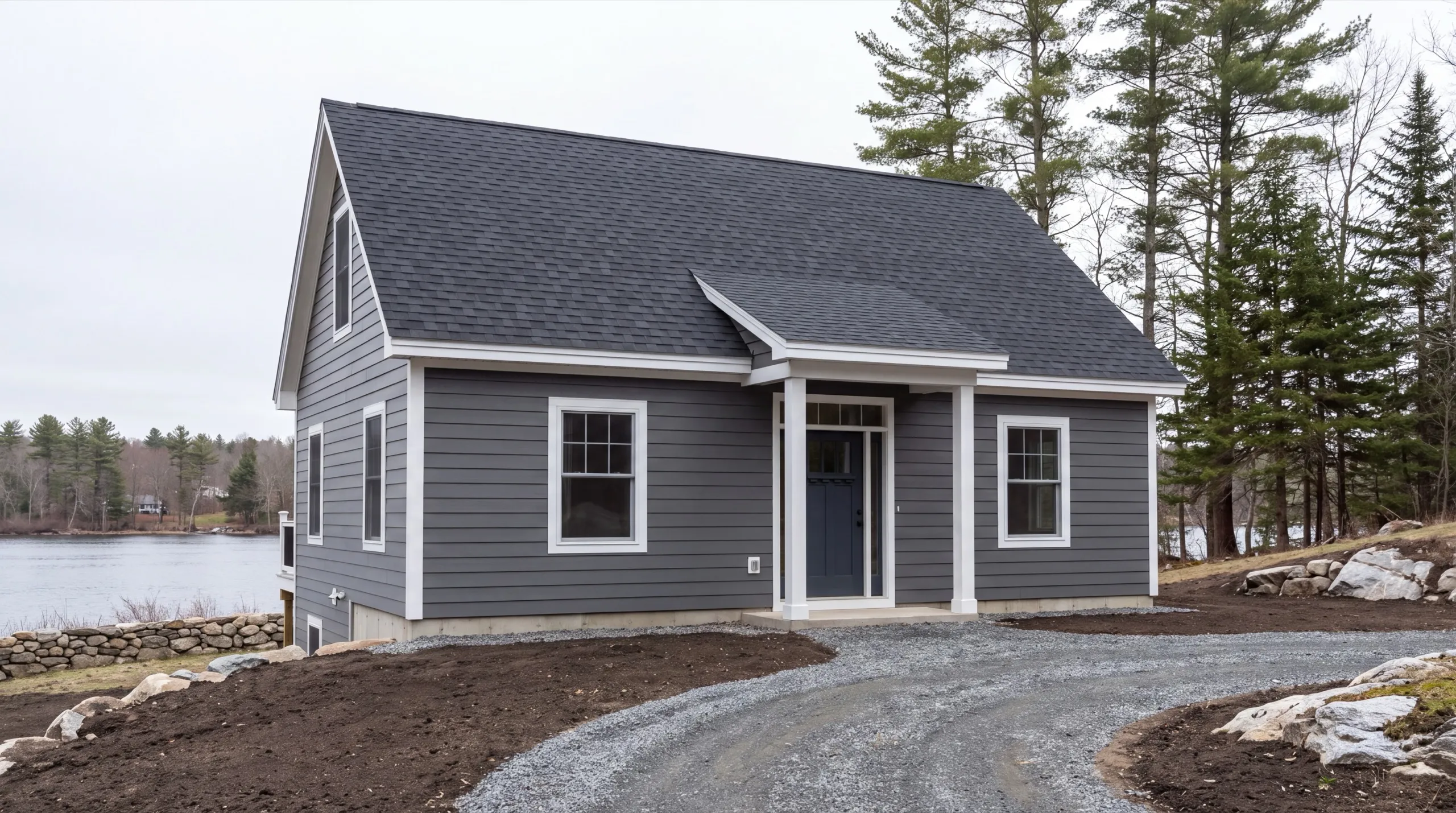 standalone ADU under construction on a Pittston property