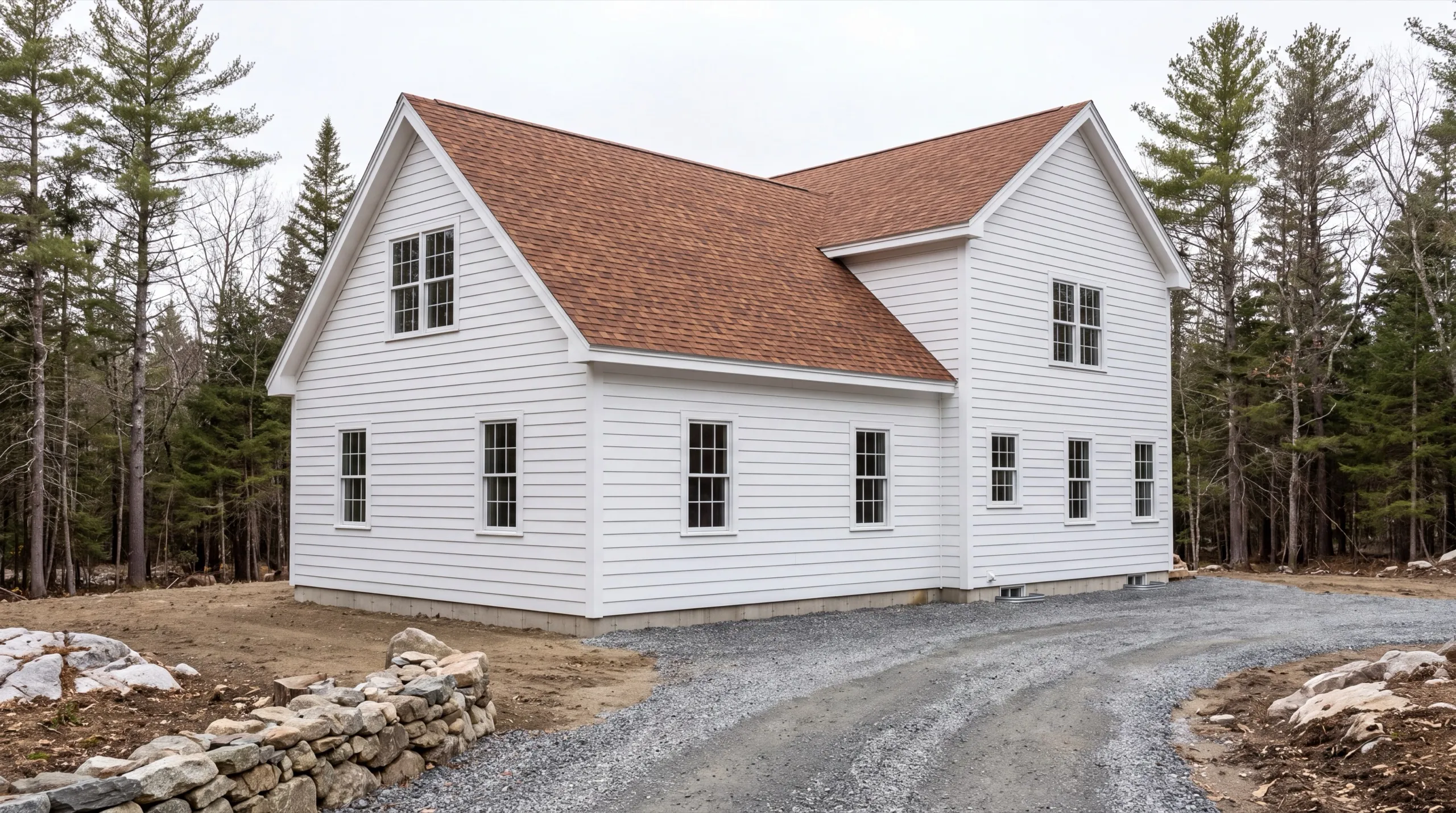 finished custom home exterior in Dresden
