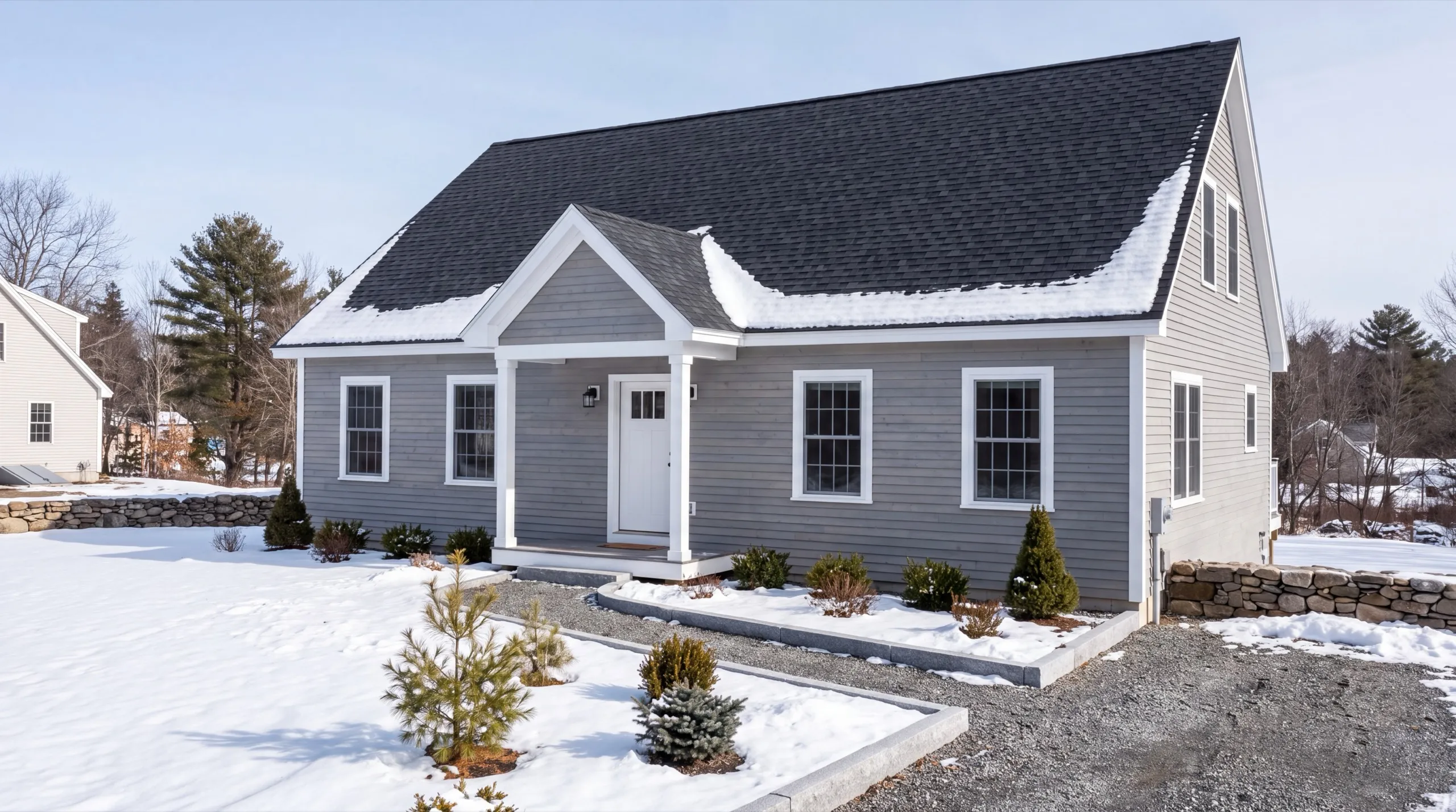 finished custom home exterior in Gardiner