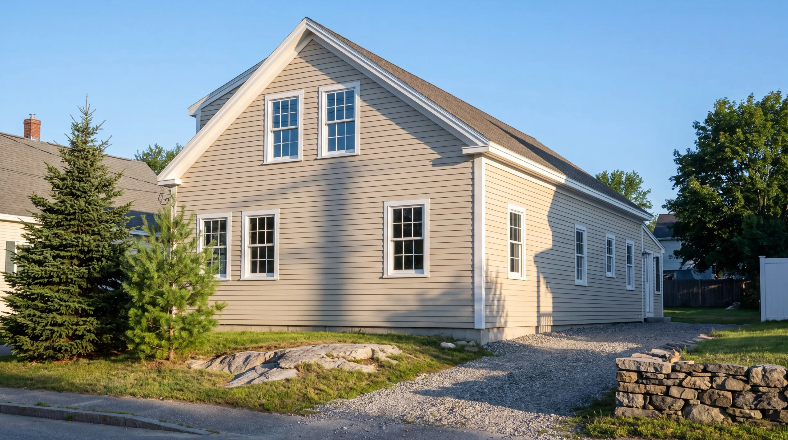 finished exterior siding on a Gardiner custom home