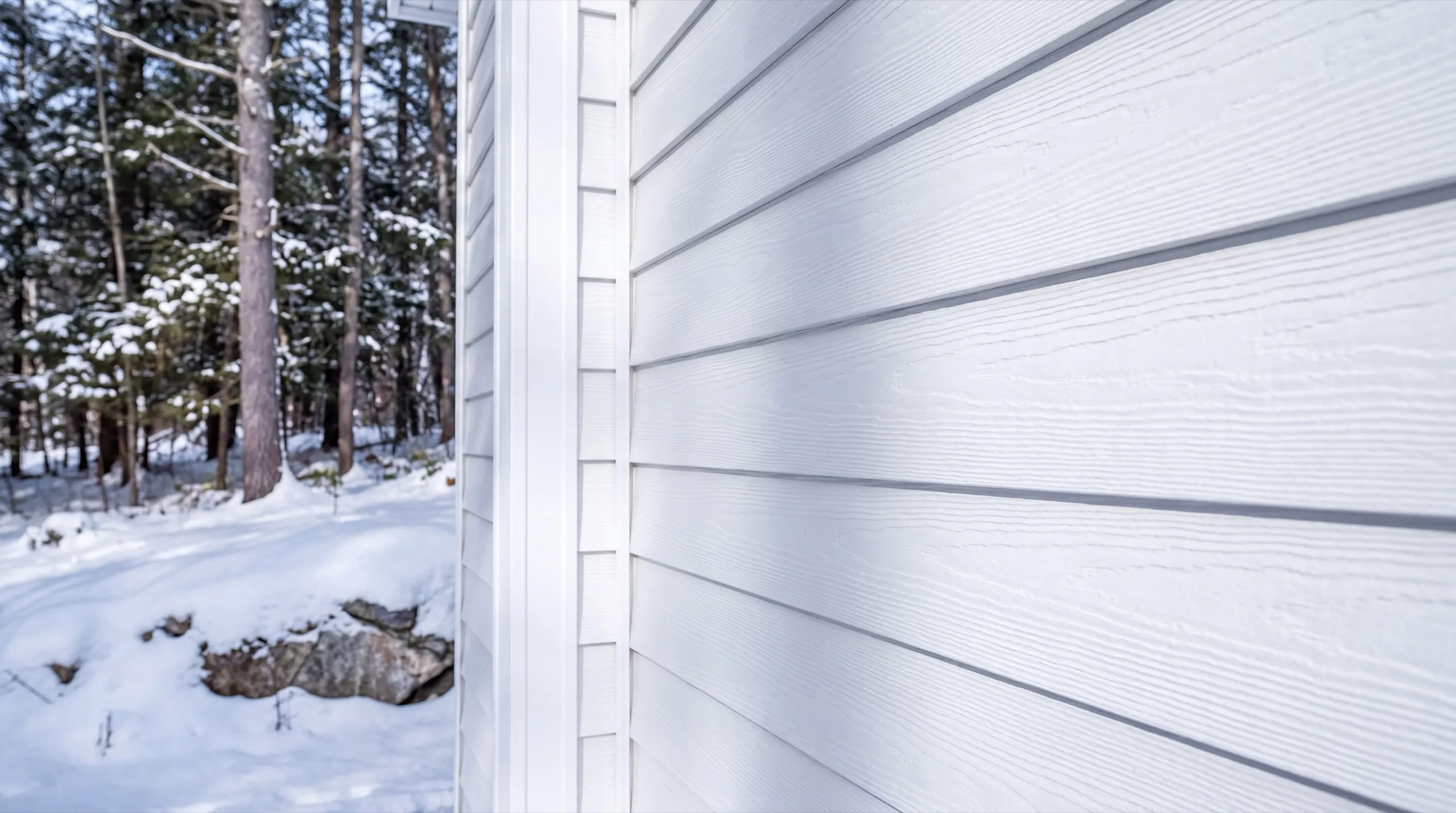 finished exterior siding on a Hallowell custom home