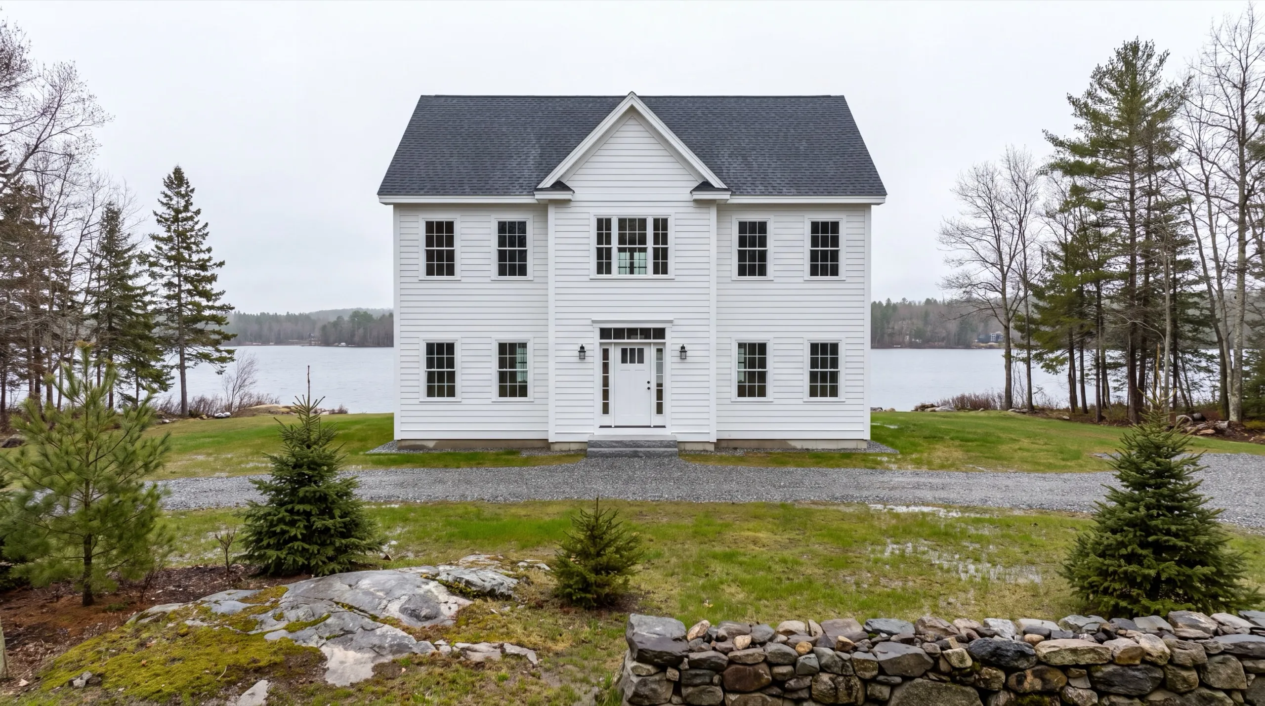 finished custom home exterior in Jefferson