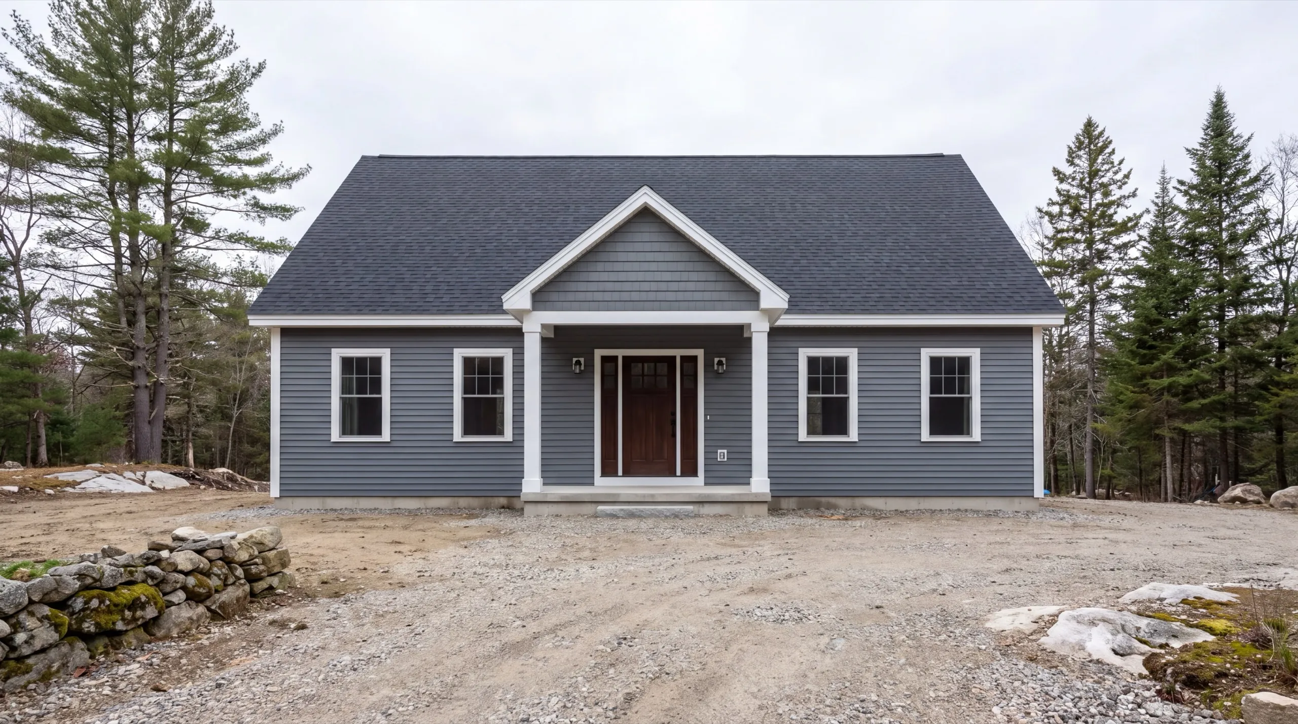 finished exterior siding on a Litchfield custom home