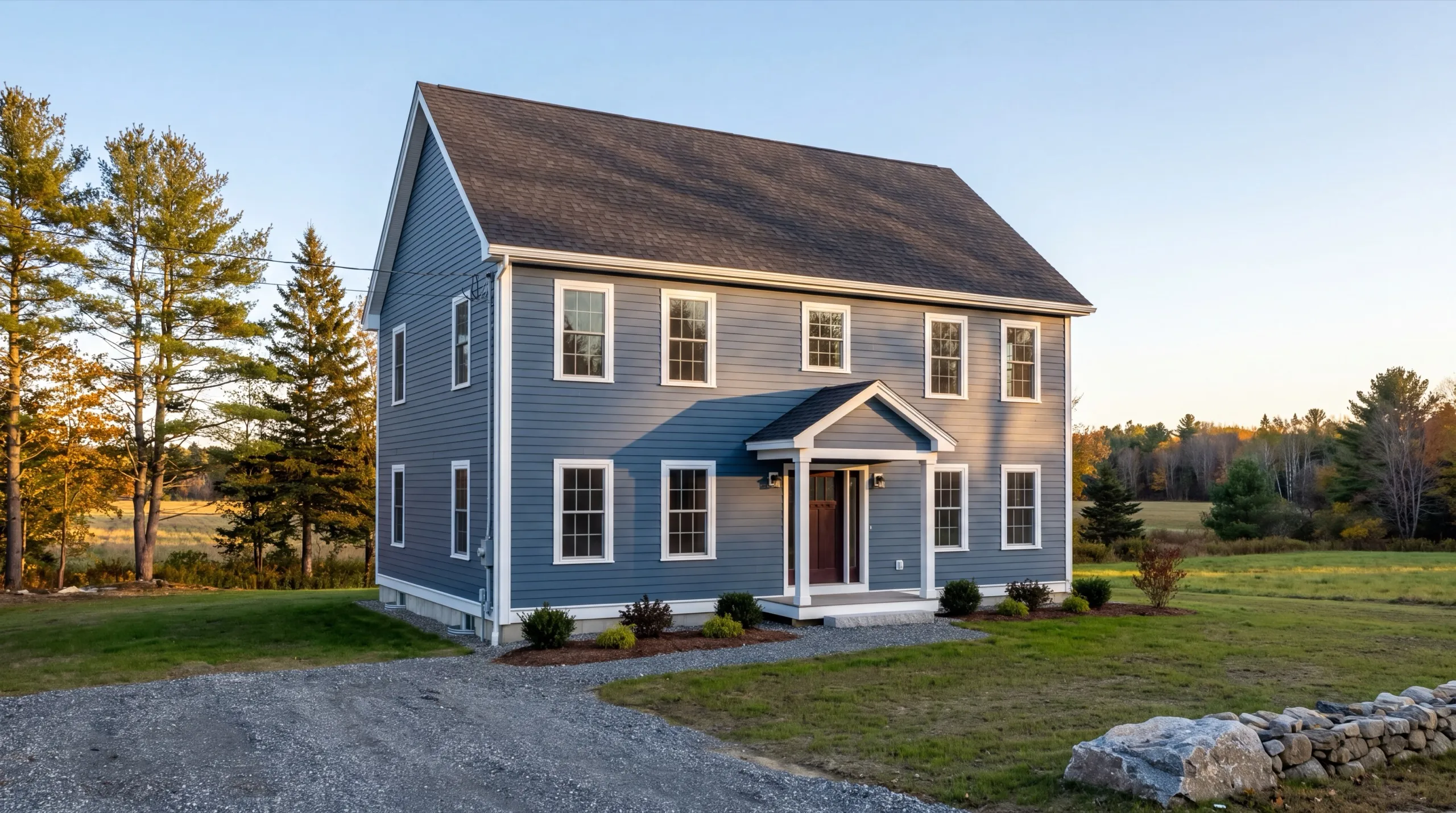 finished custom home exterior in Monmouth