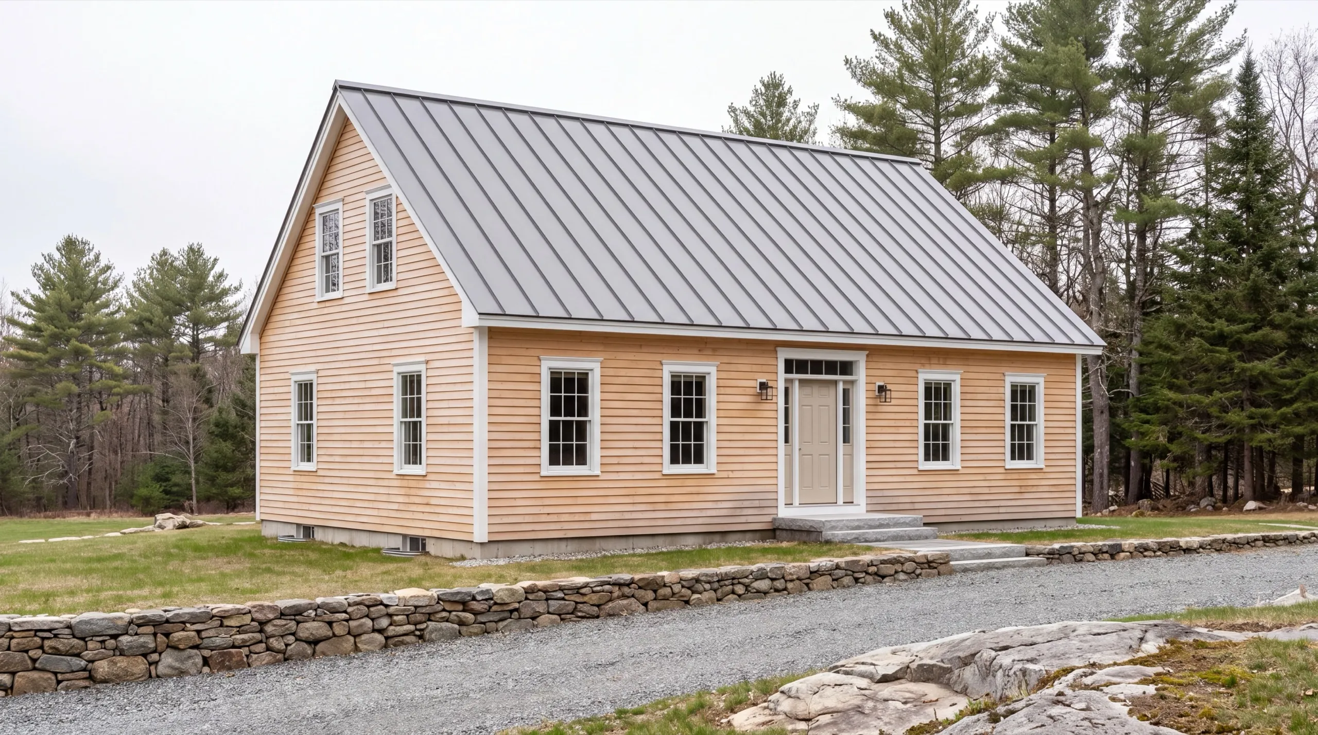 finished exterior siding on a Monmouth custom home