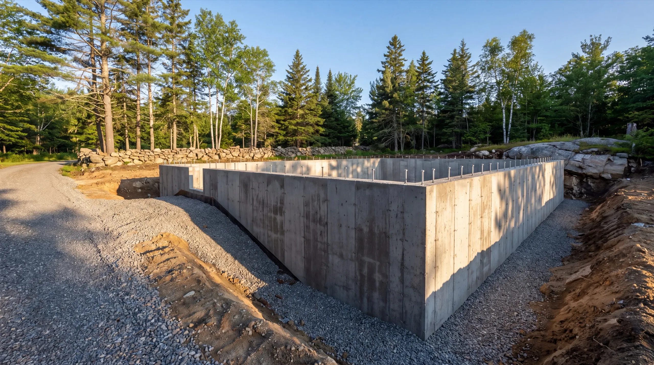foundation pour for a custom home in Richmond
