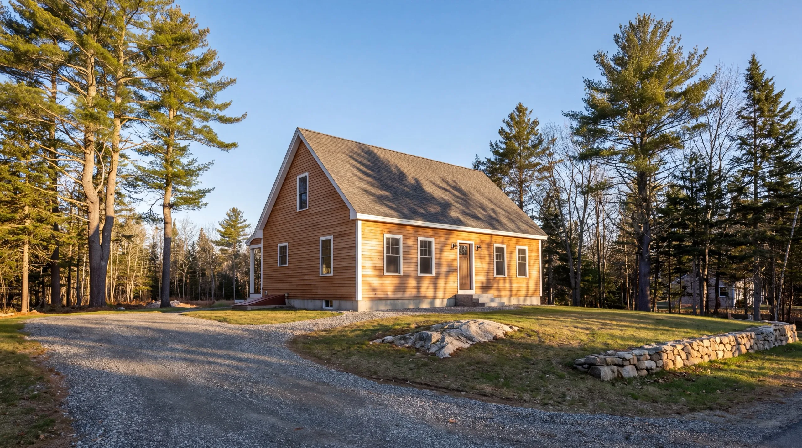 finished exterior siding on a Vassalboro custom home