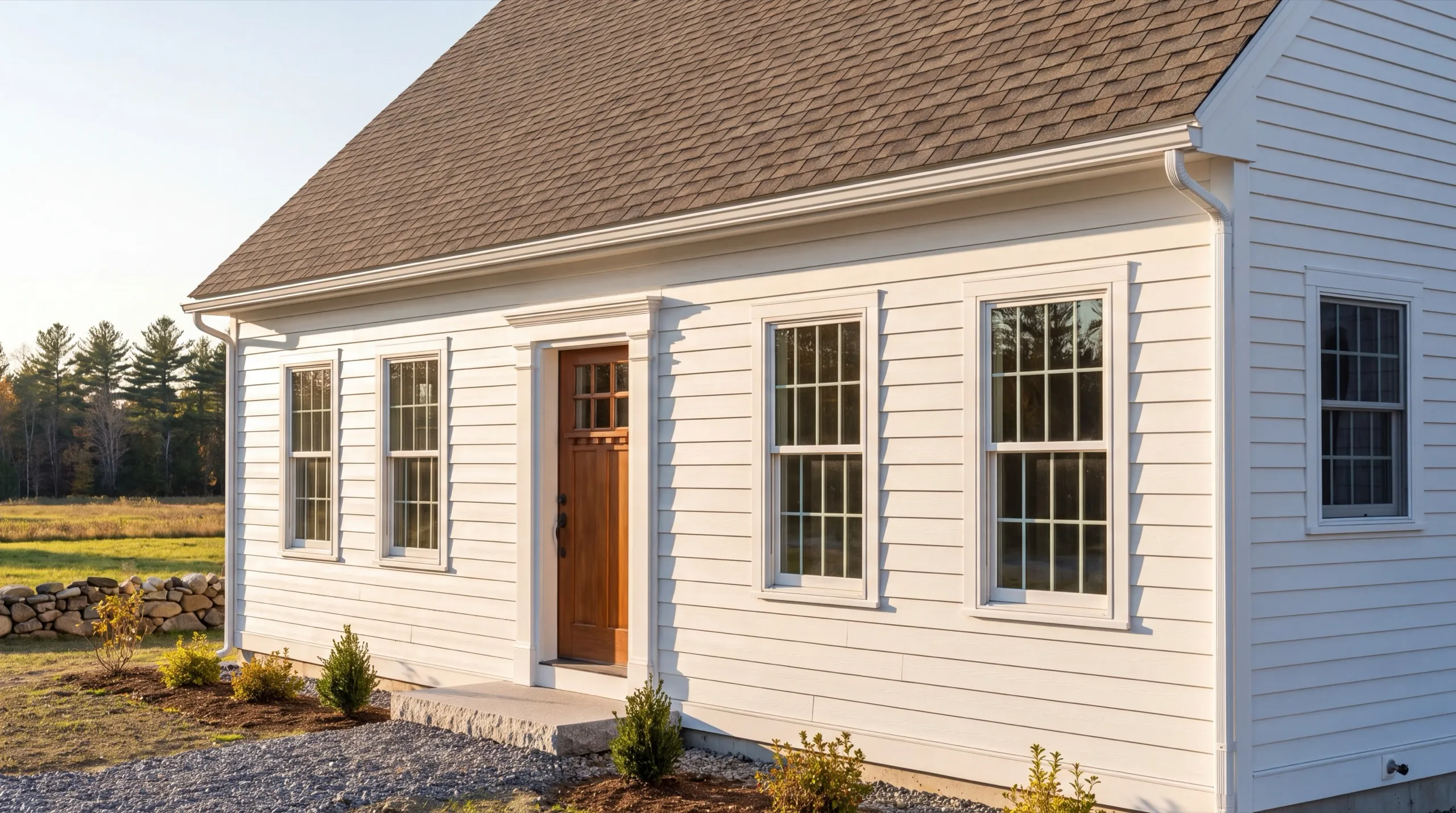 finished custom home exterior in Windsor