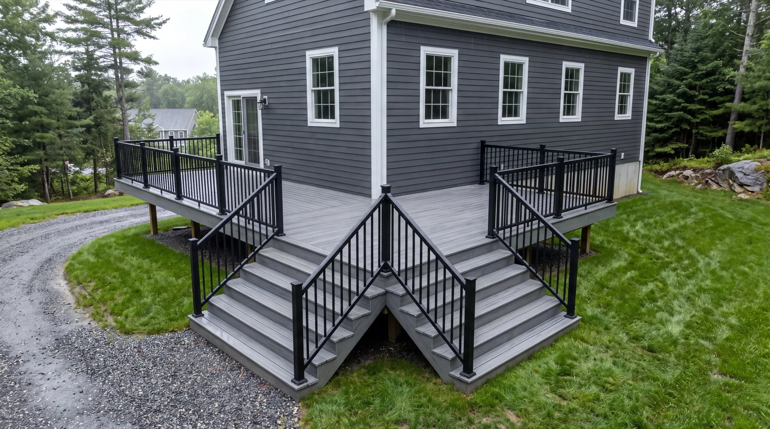 finished deck exterior on an Augusta home