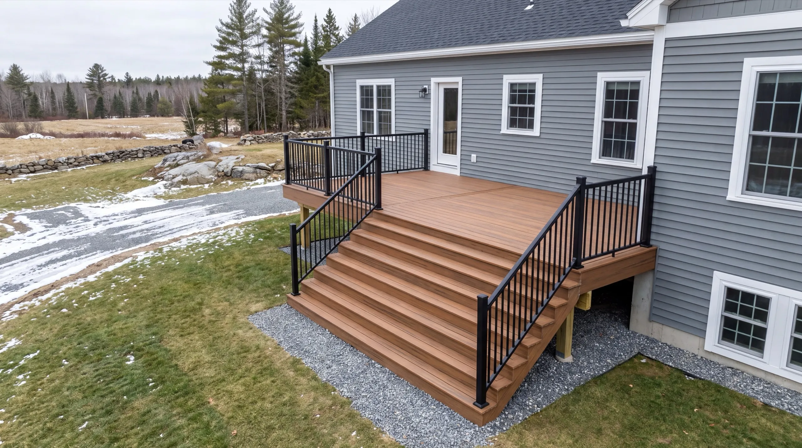 finished deck exterior on a Chelsea home