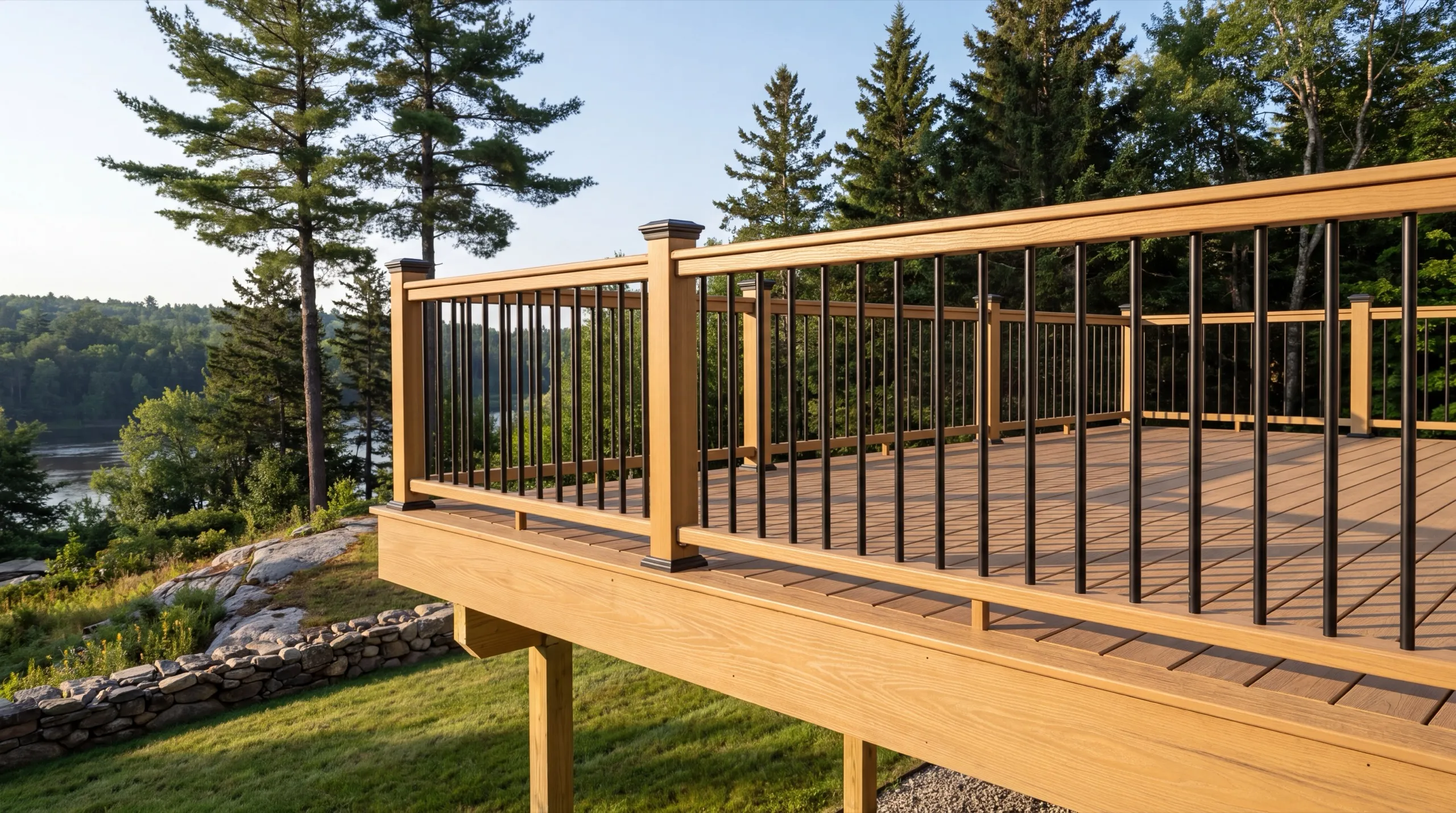 deck railing installation in Farmingdale