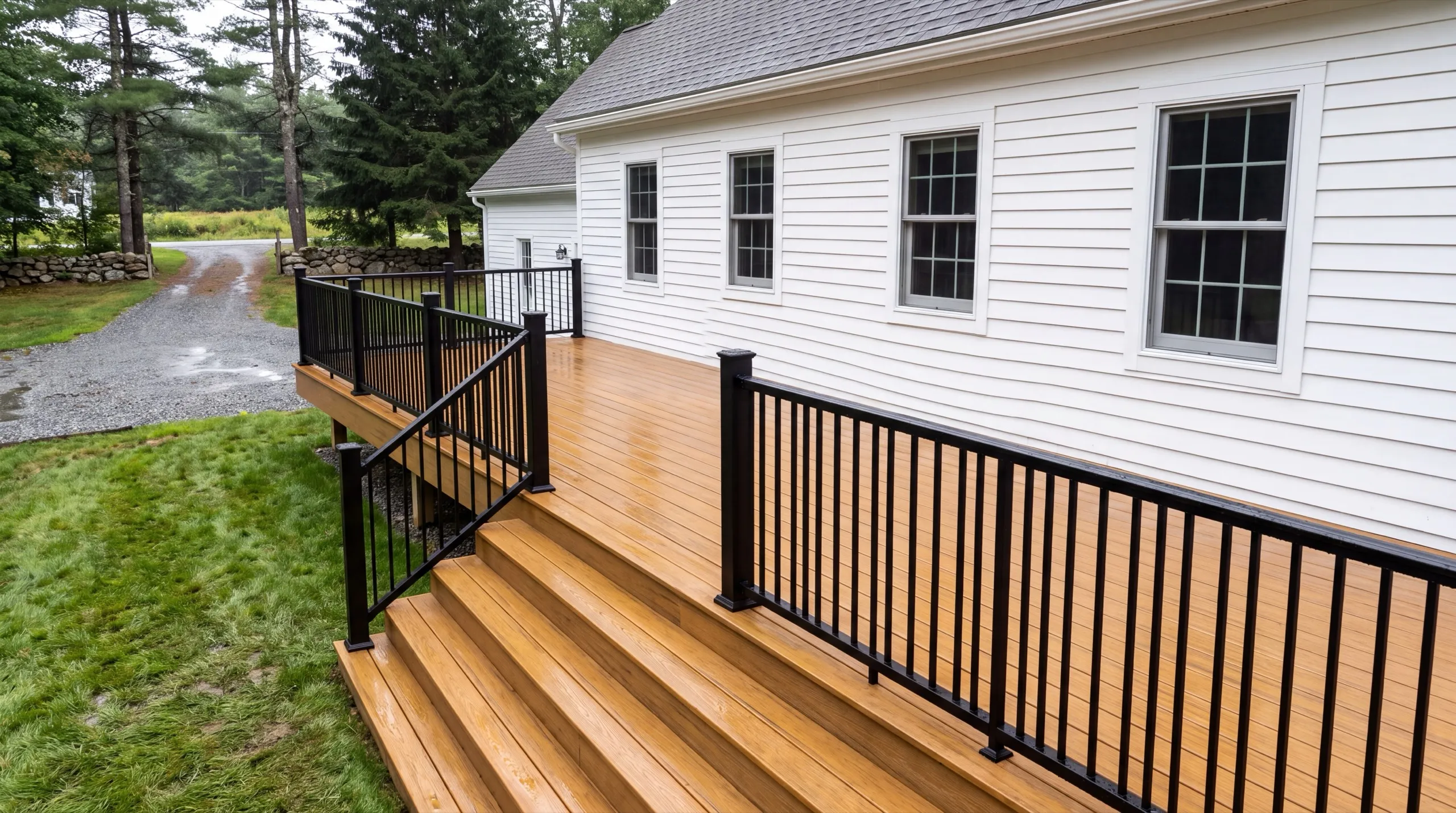 finished deck exterior on a Gardiner home