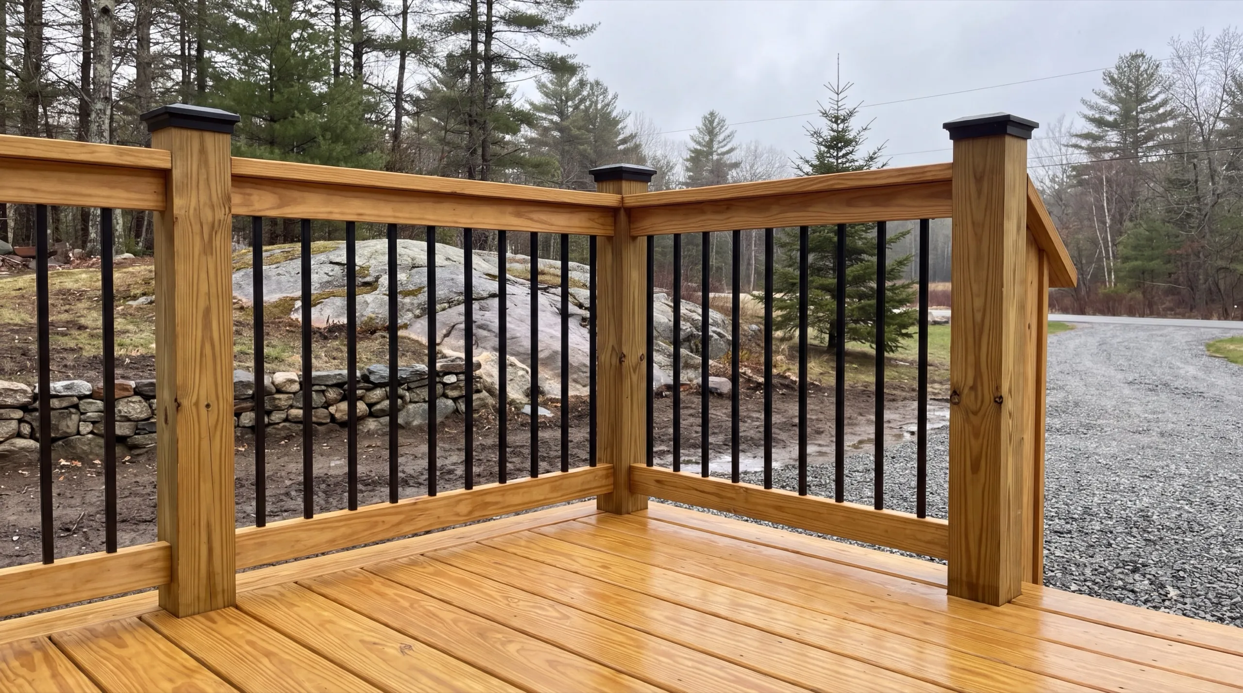 deck railing installation in Gardiner
