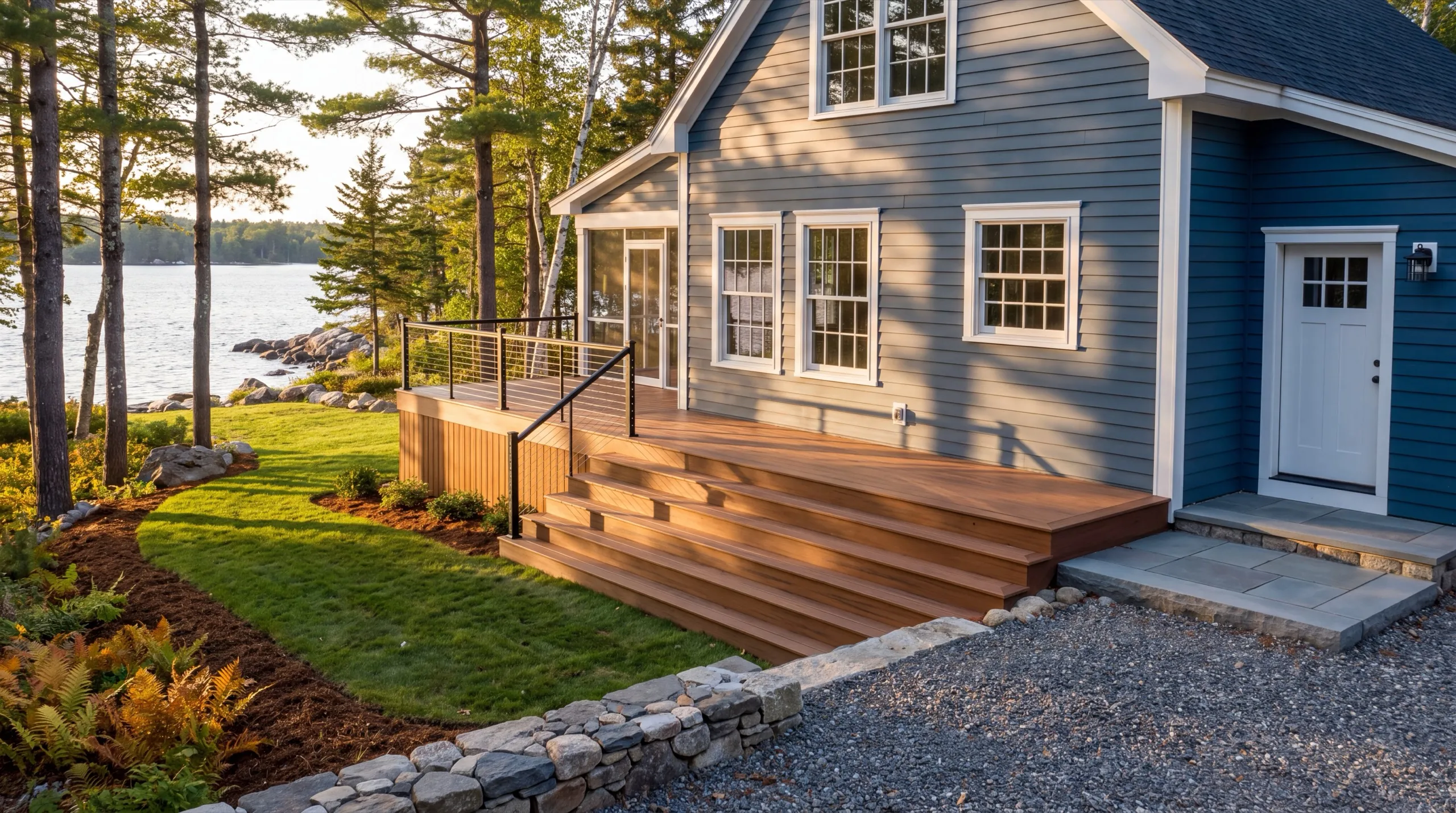 finished deck exterior on a Jefferson home