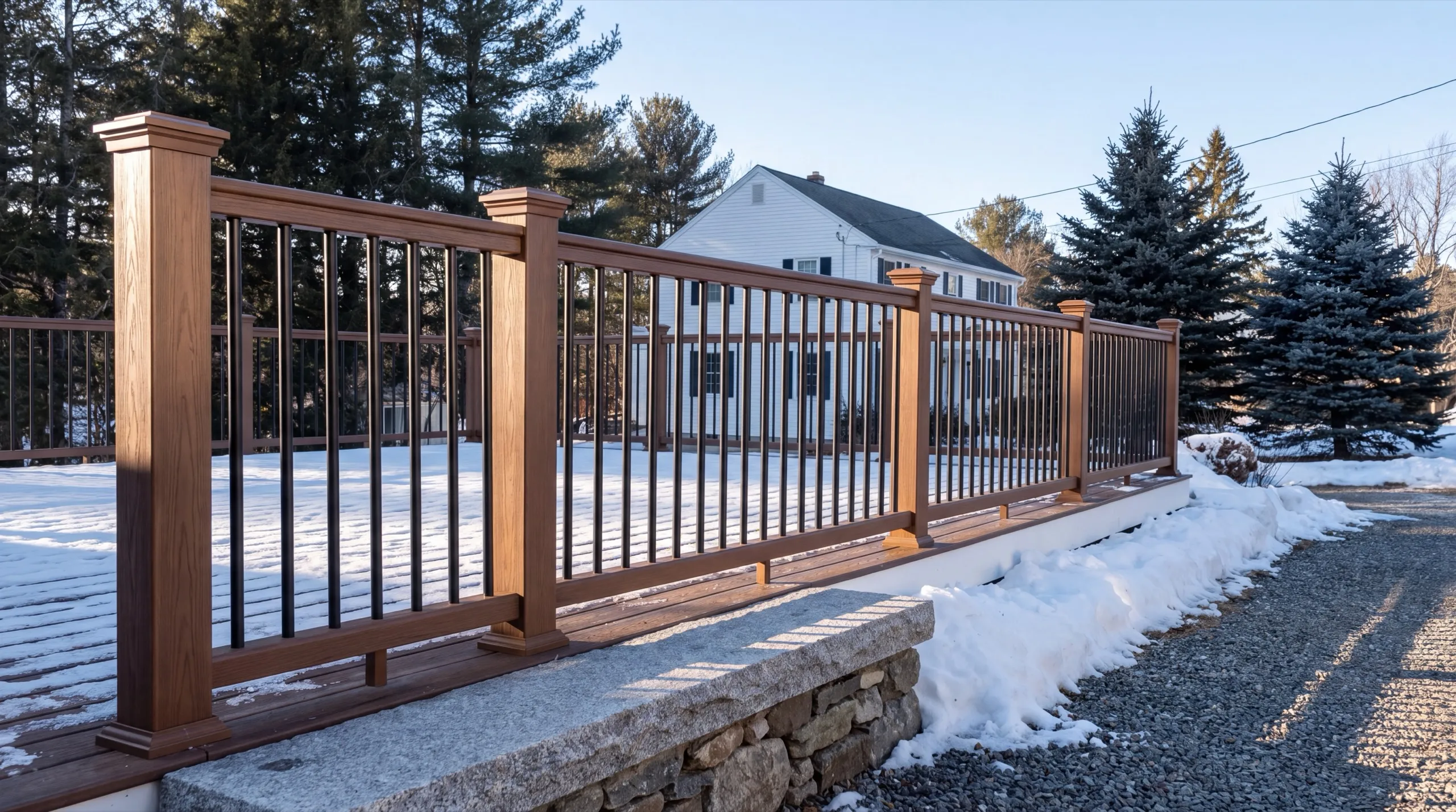 deck railing installation in Randolph