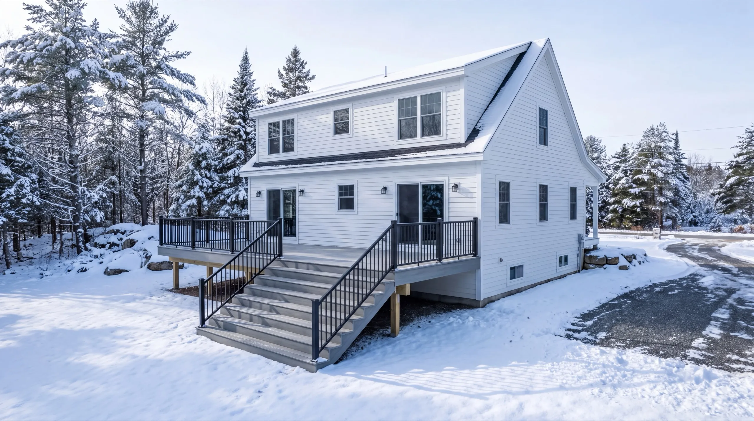finished deck exterior on a Sidney home
