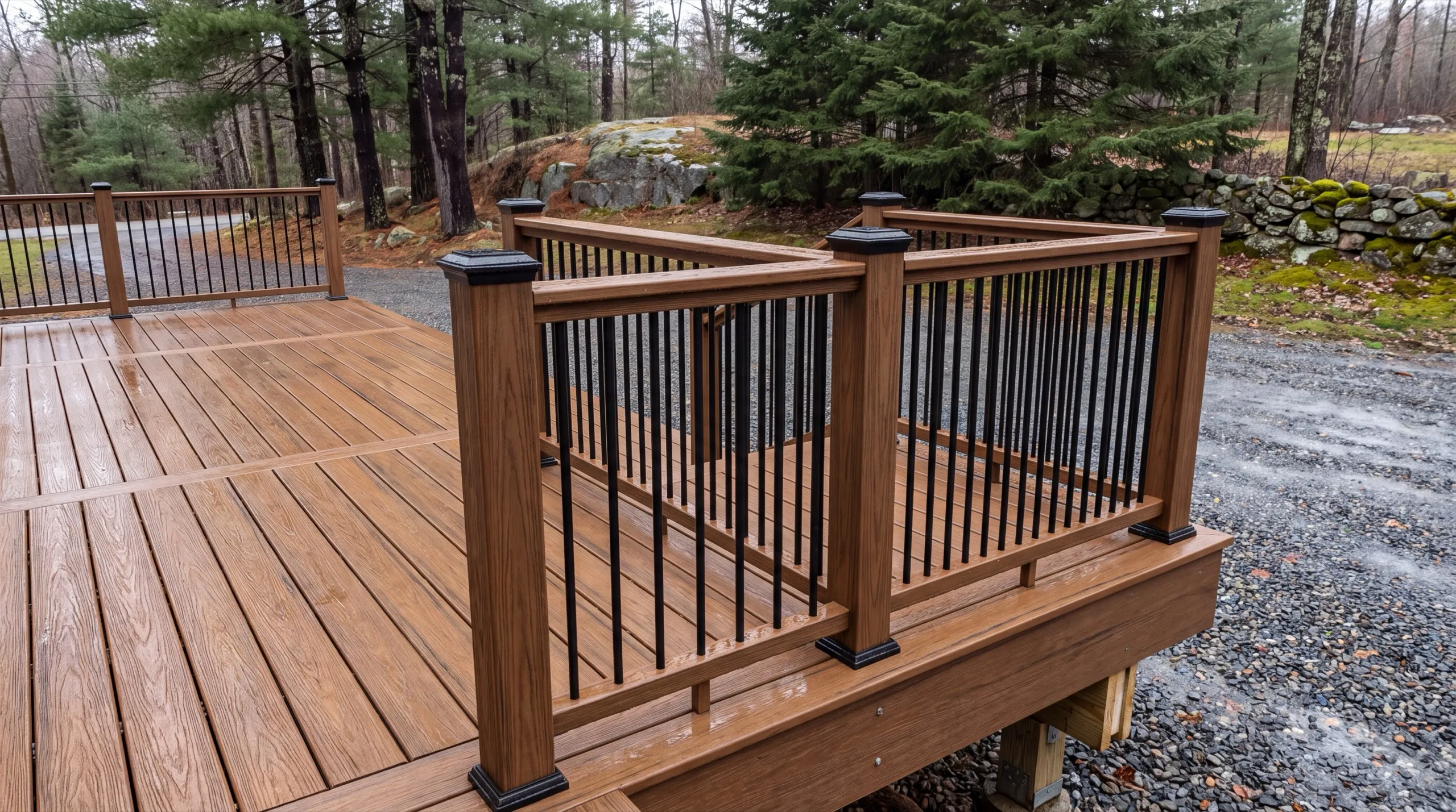 deck railing installation in Vassalboro