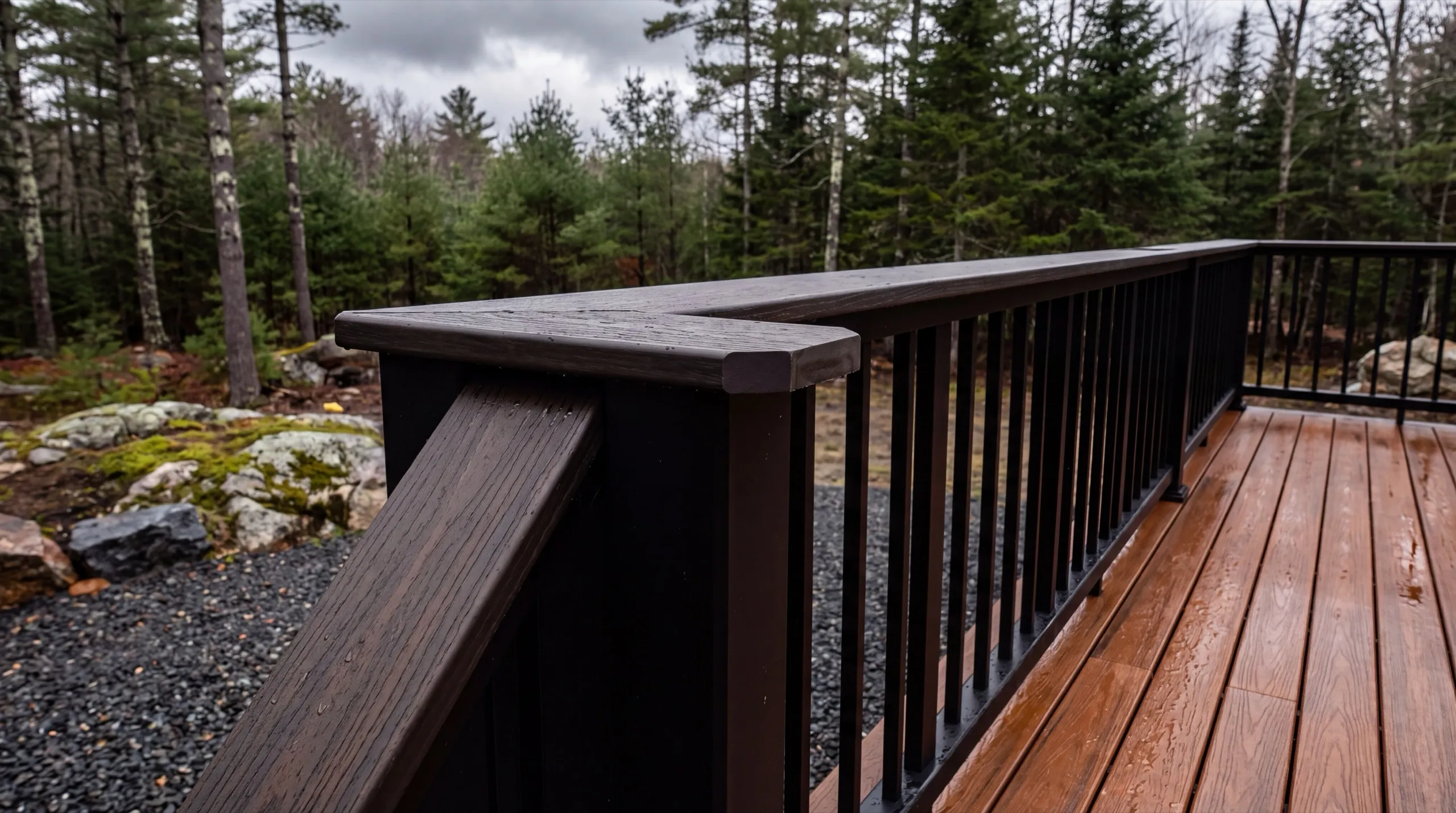 deck railing installation in Winthrop