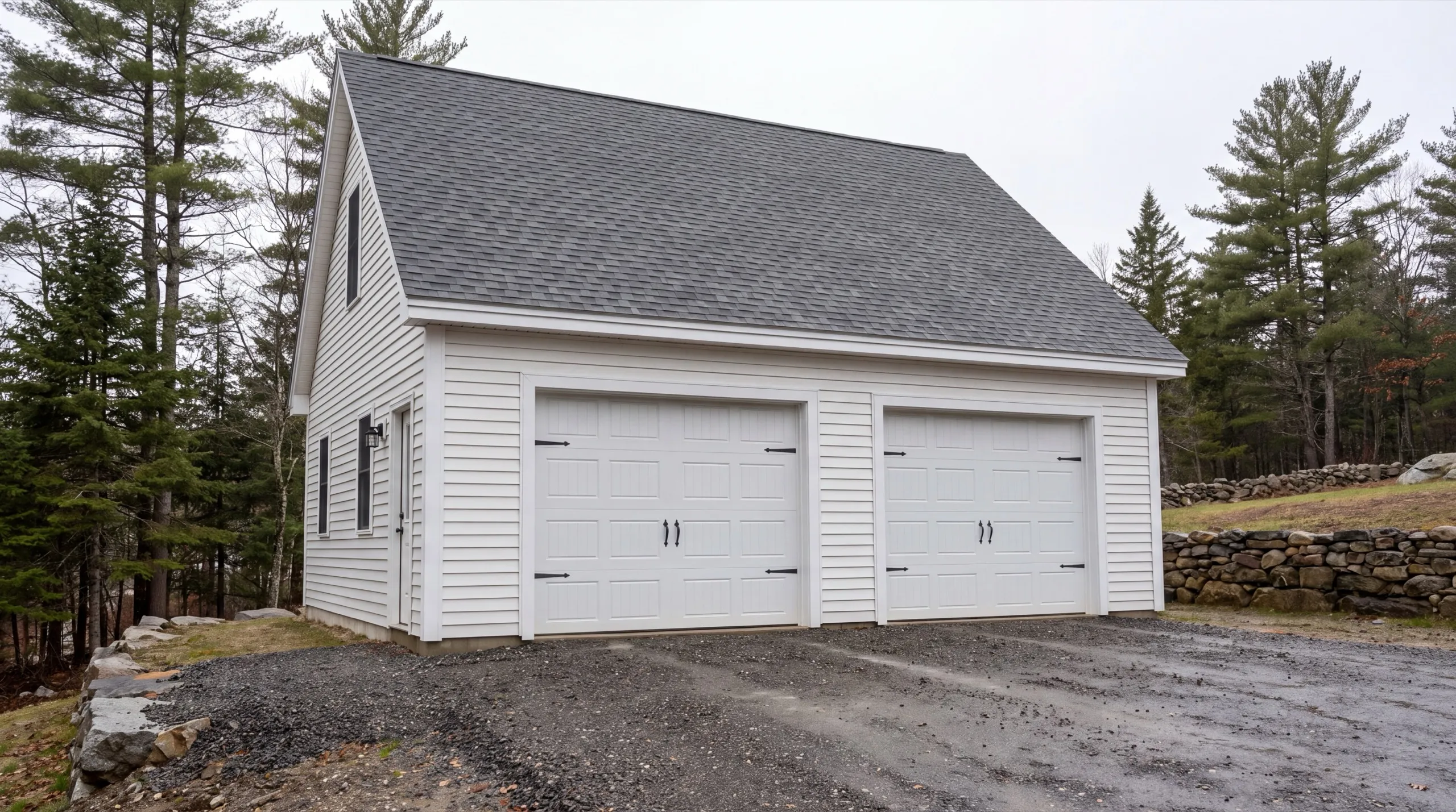 garage builders in Farmingdale, ME building a detached garage near the Kennebec