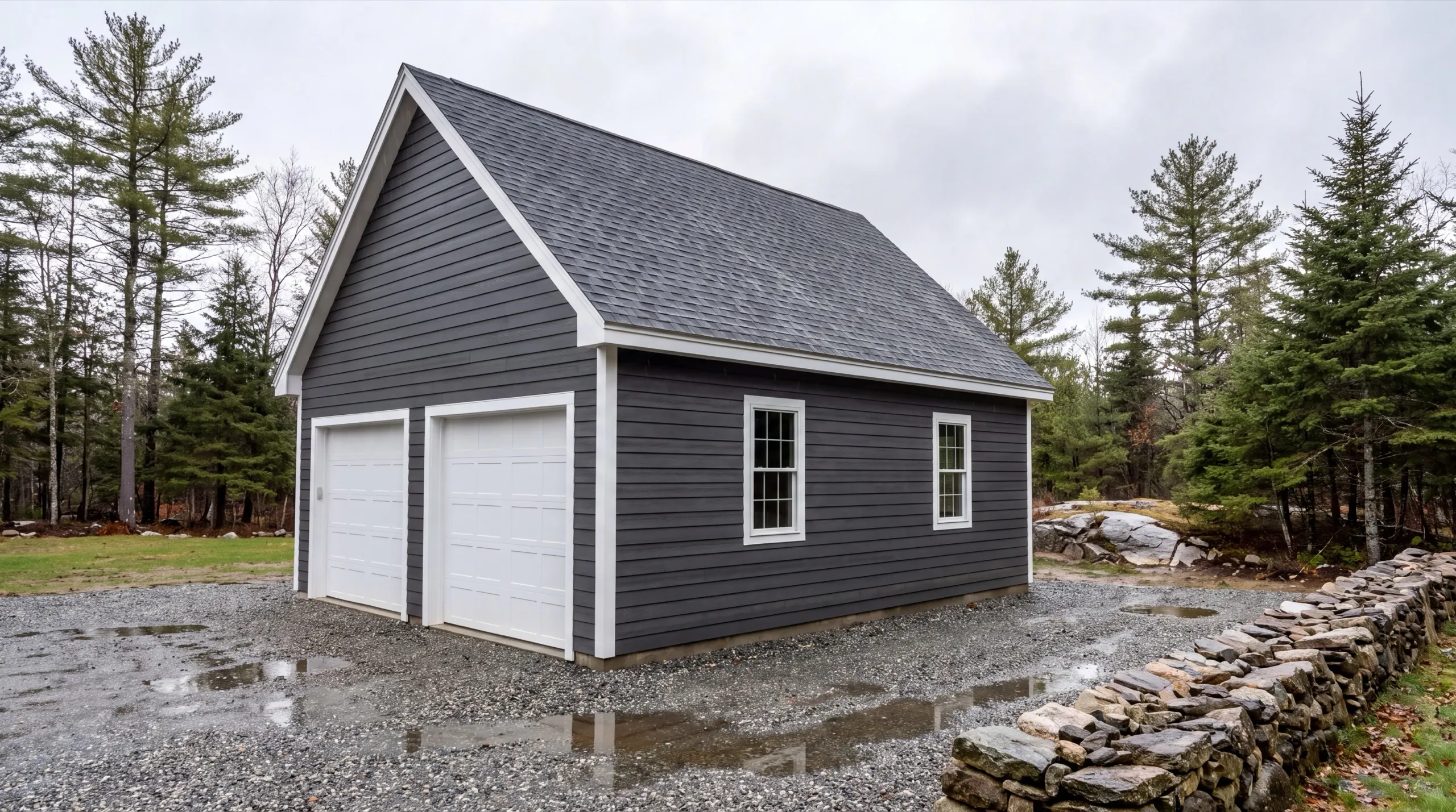 garage builders in Jefferson, ME building a detached garage near Damariscotta Lake