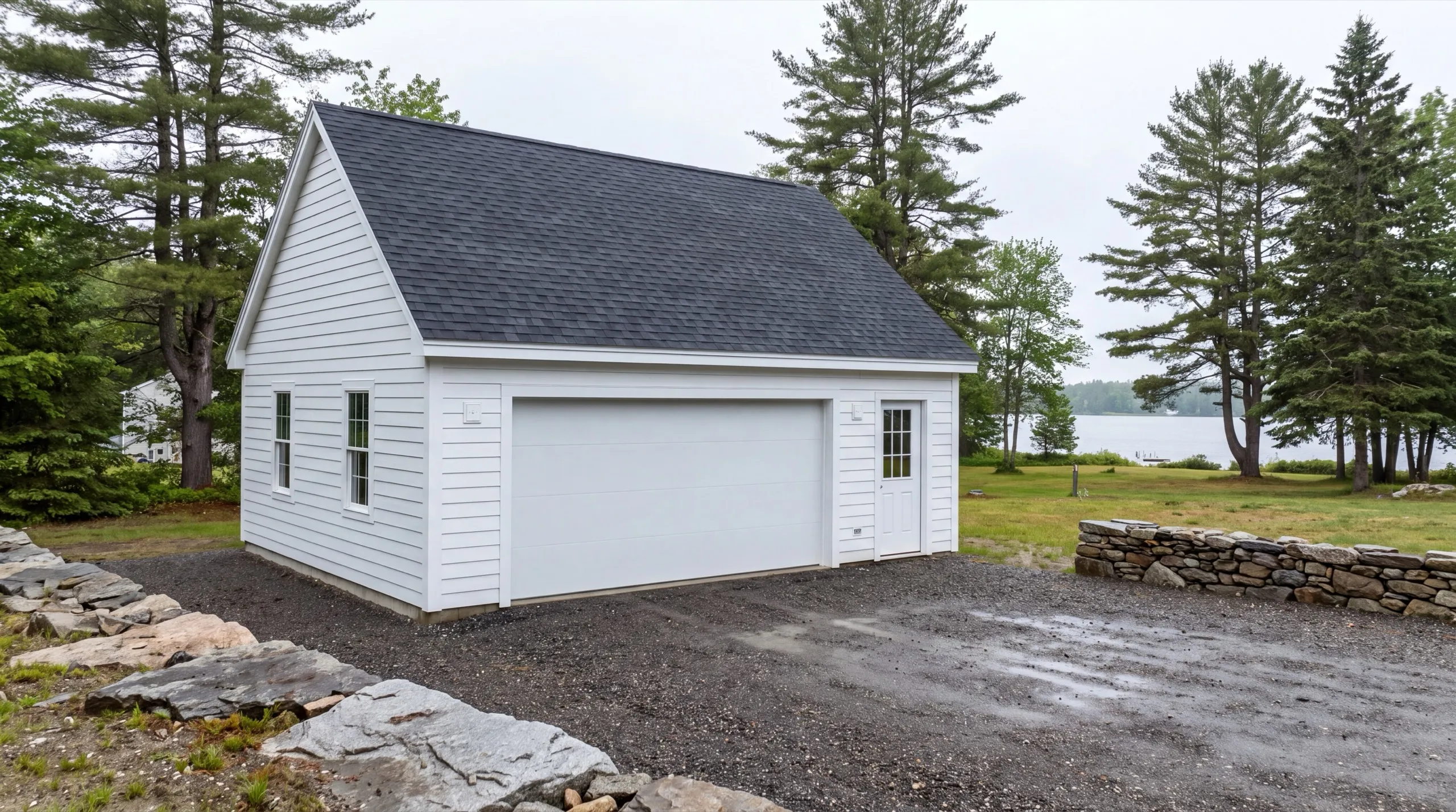 detached garage on an inland Jefferson lot