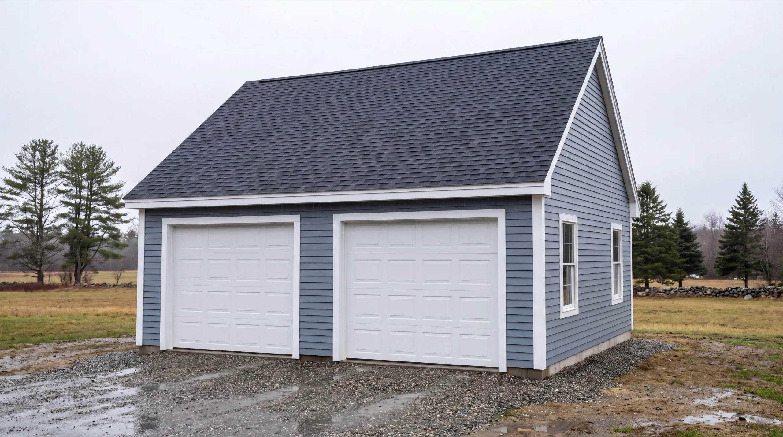 garage builders in Sidney, ME building a detached garage near Messalonskee Lake