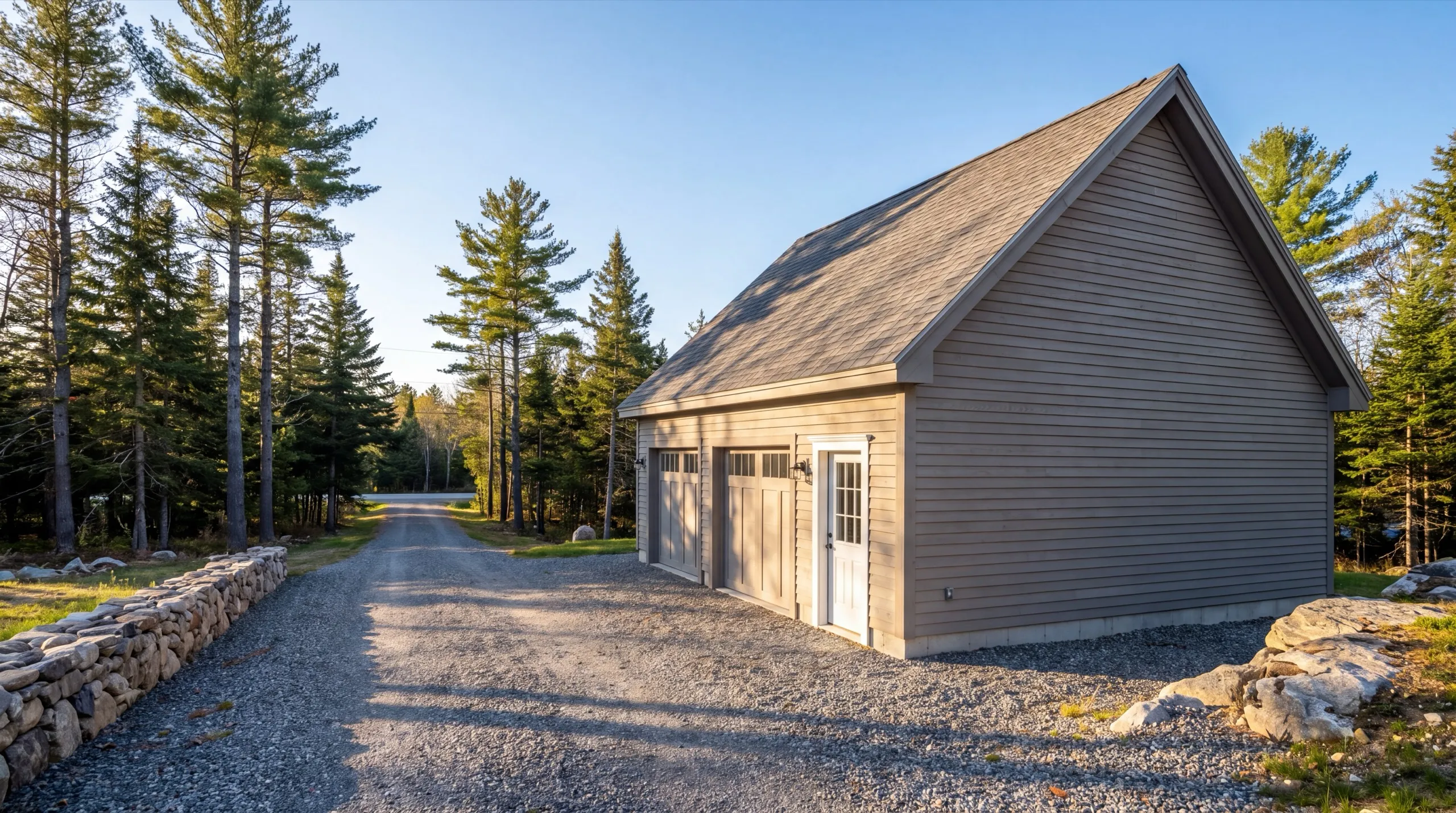 garage build near China Lake in Vassalboro