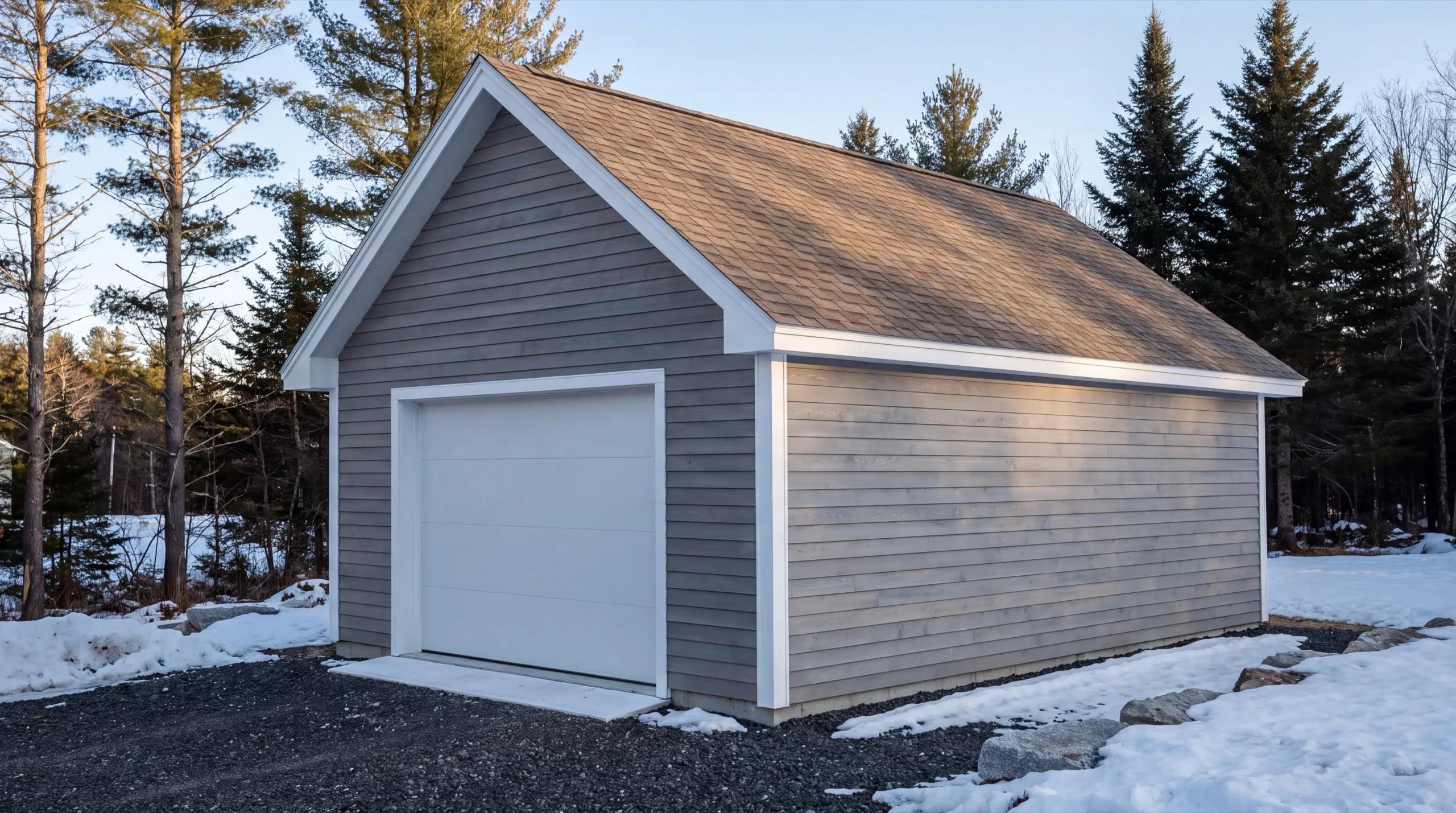 garage build paired with a camp conversion in Winthrop