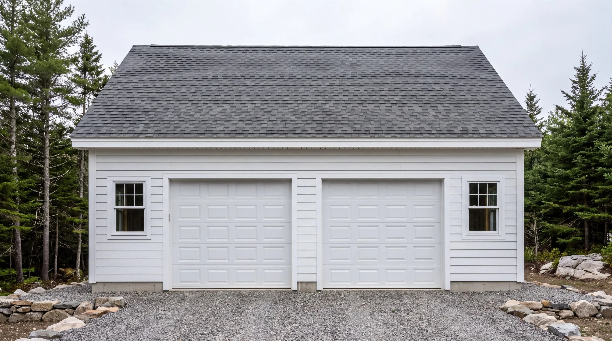 garage addition on a tight Wiscasset village lot