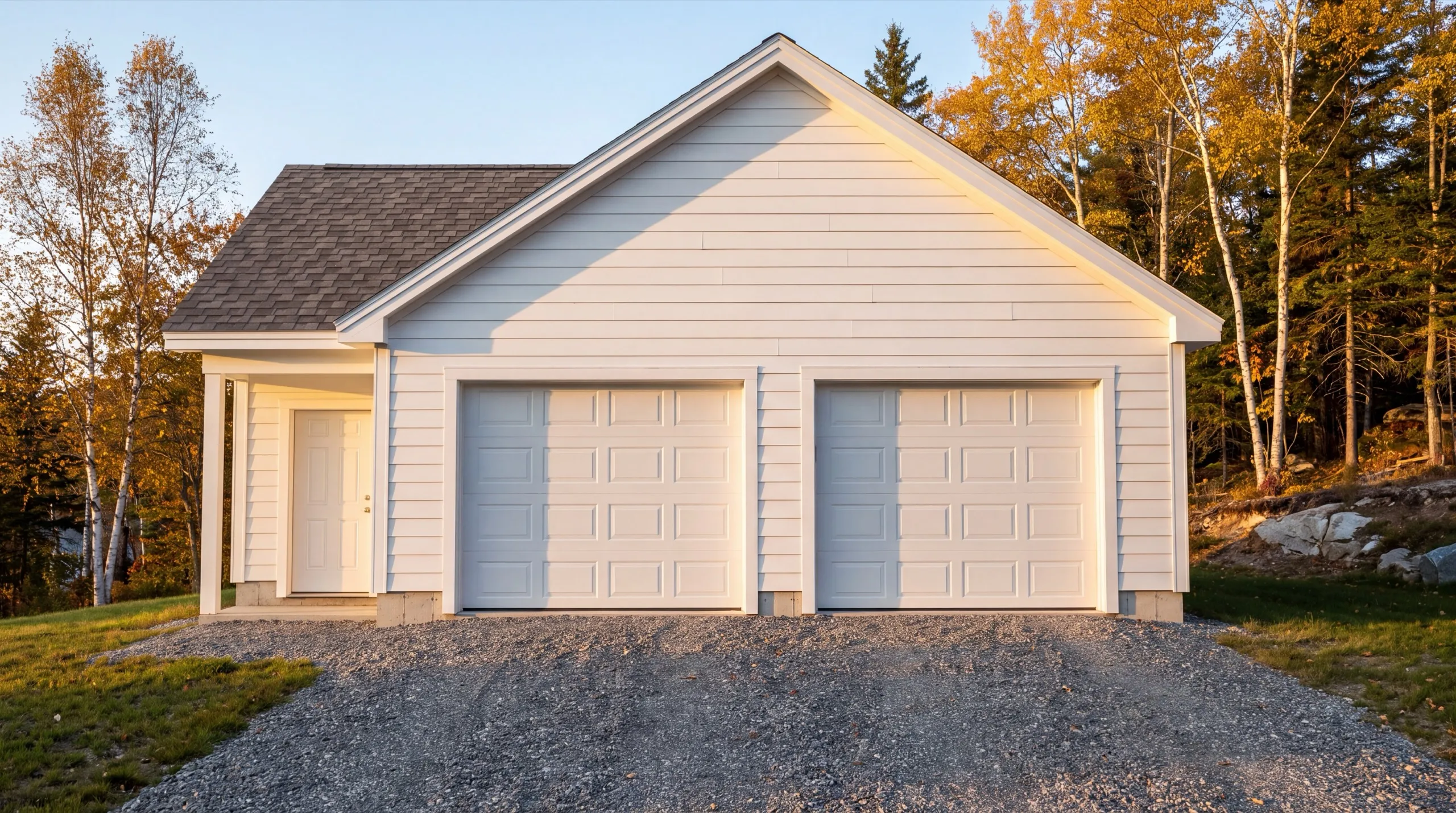 drainage grading during a Farmingdale garage remodel