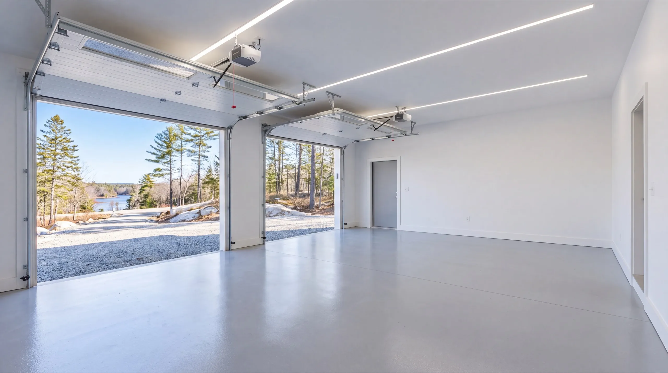 garage remodeling in Farmingdale, ME, structural repair underway