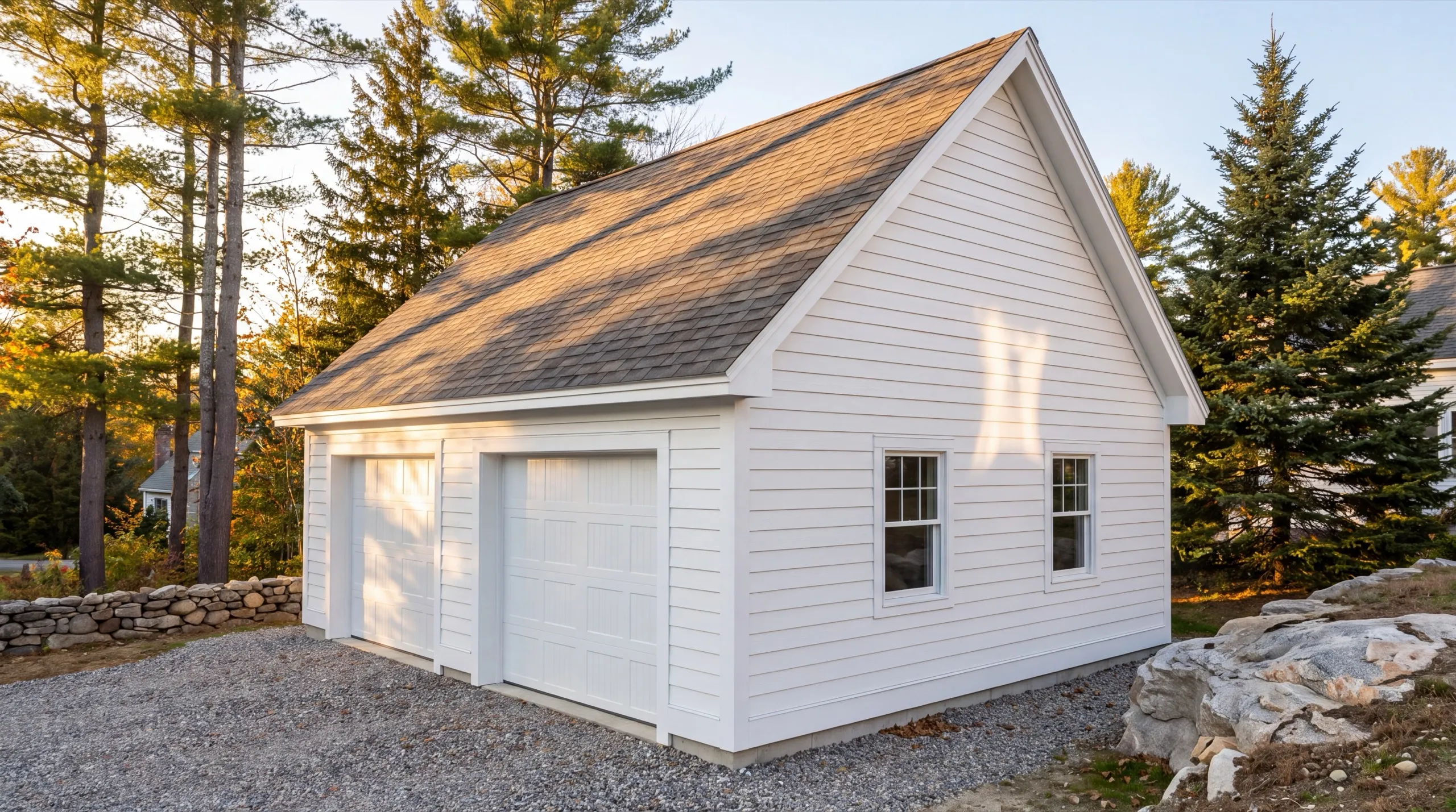 garage remodel on a tight historic Hallowell lot