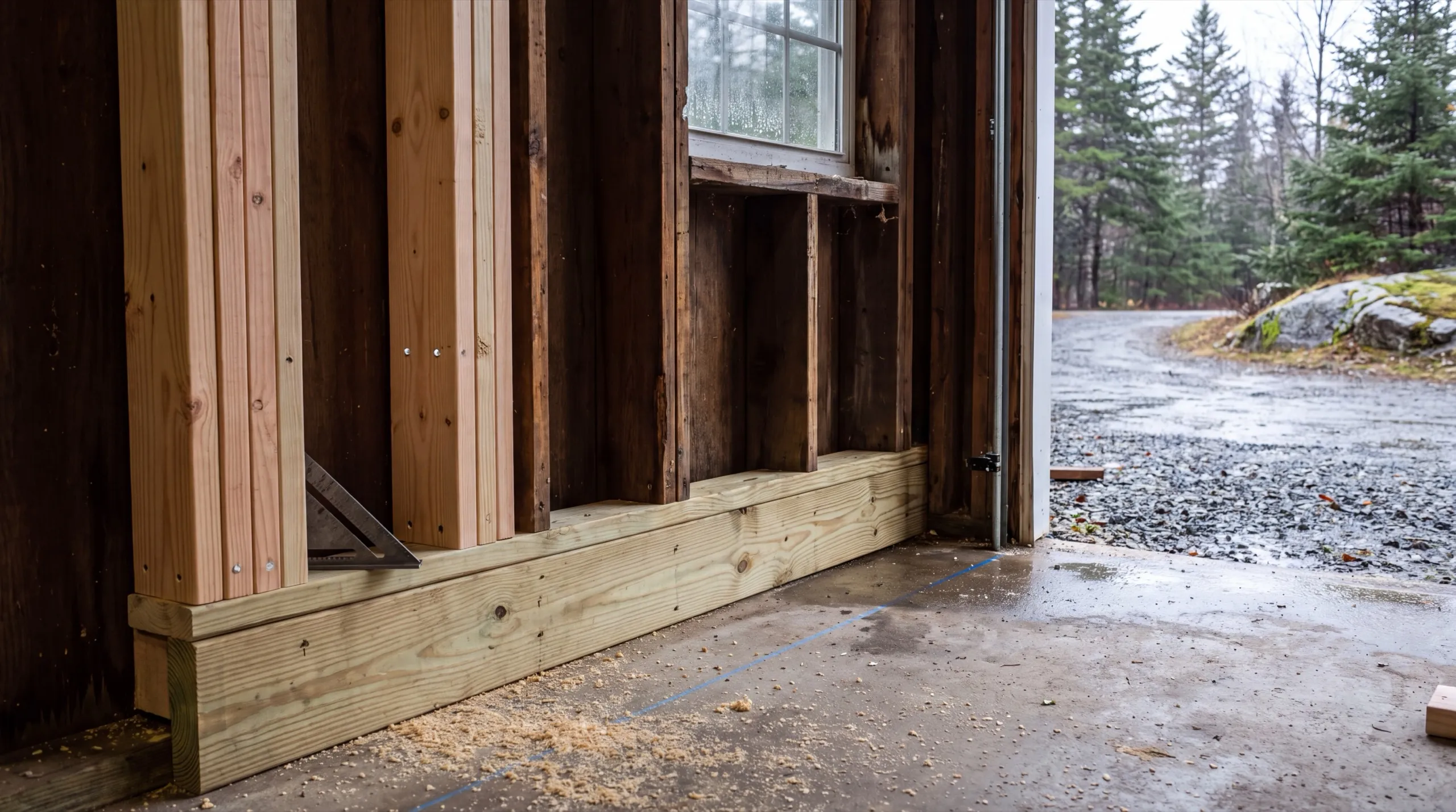 structural repair to a Jefferson garage foundation
