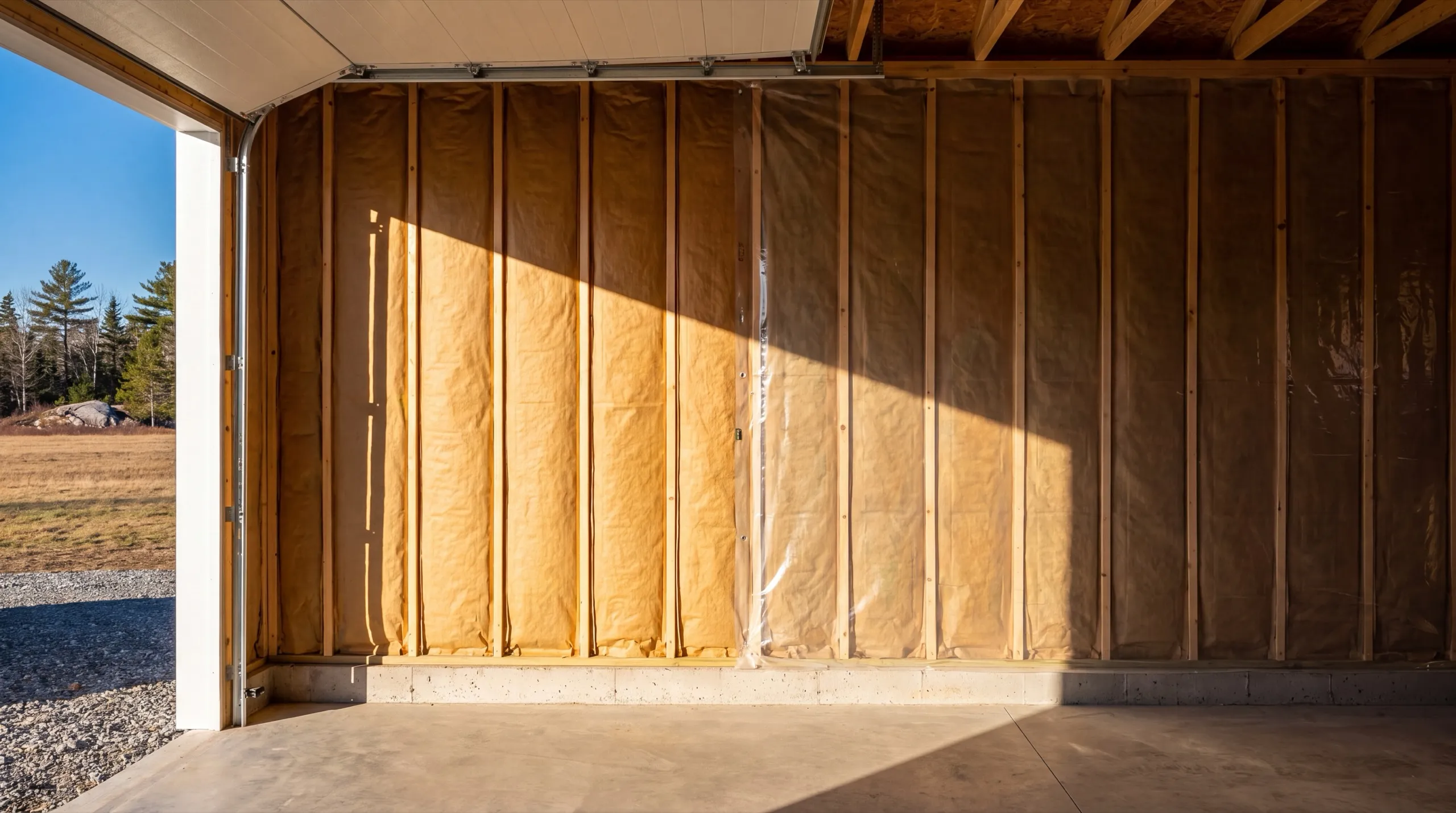 insulation and drywall upgrade during a Litchfield garage remodel