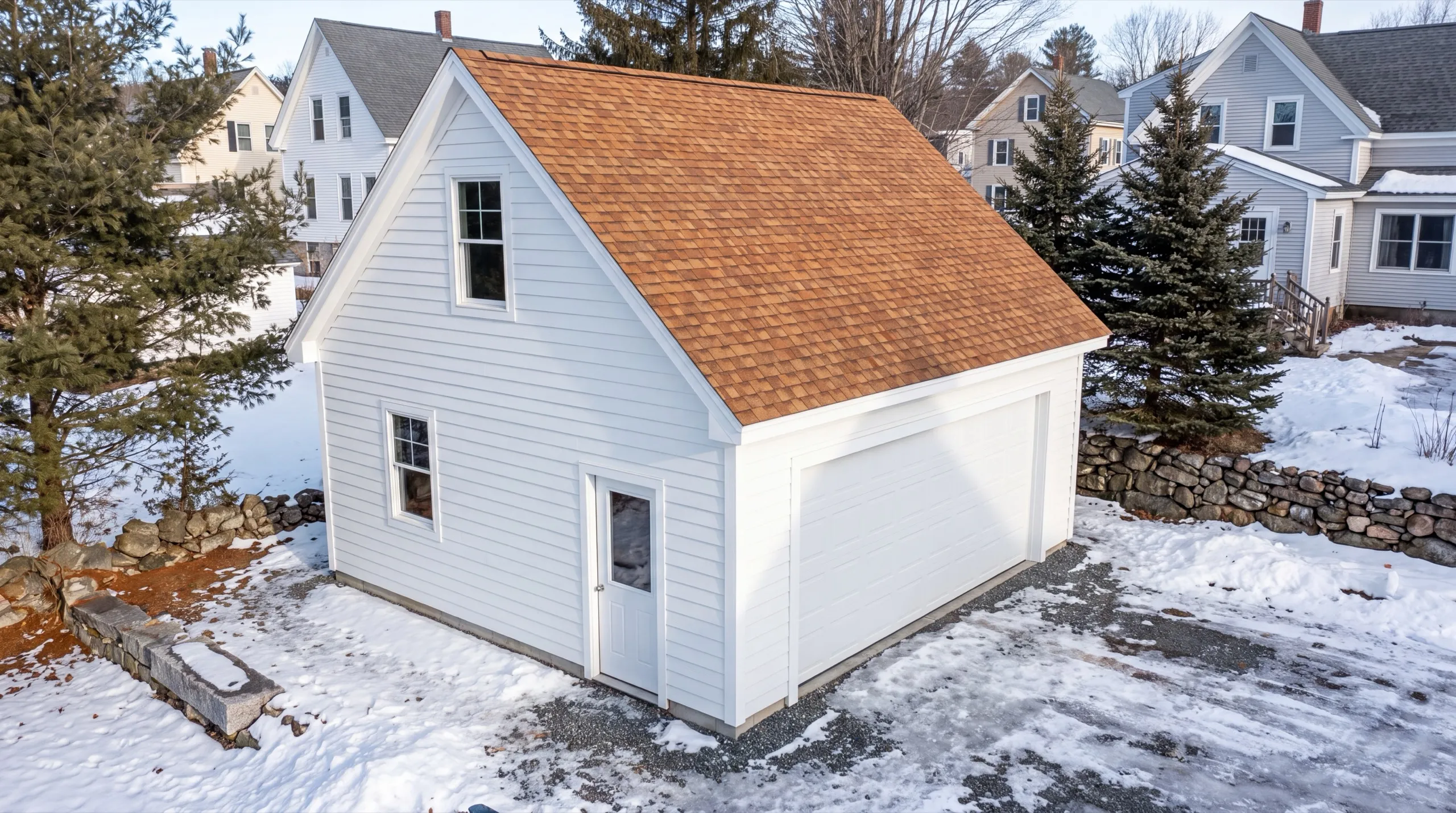 garage conversion near the Kennebec in Randolph