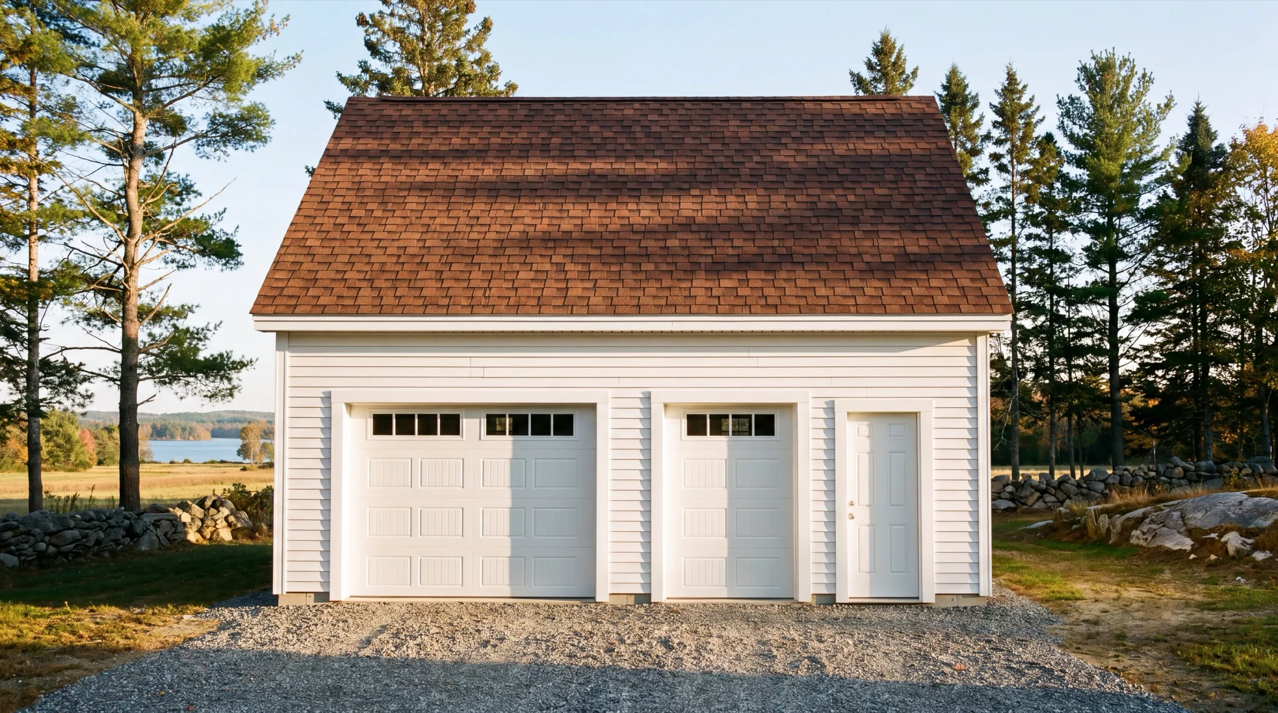 garage conversion on Sidney farmland