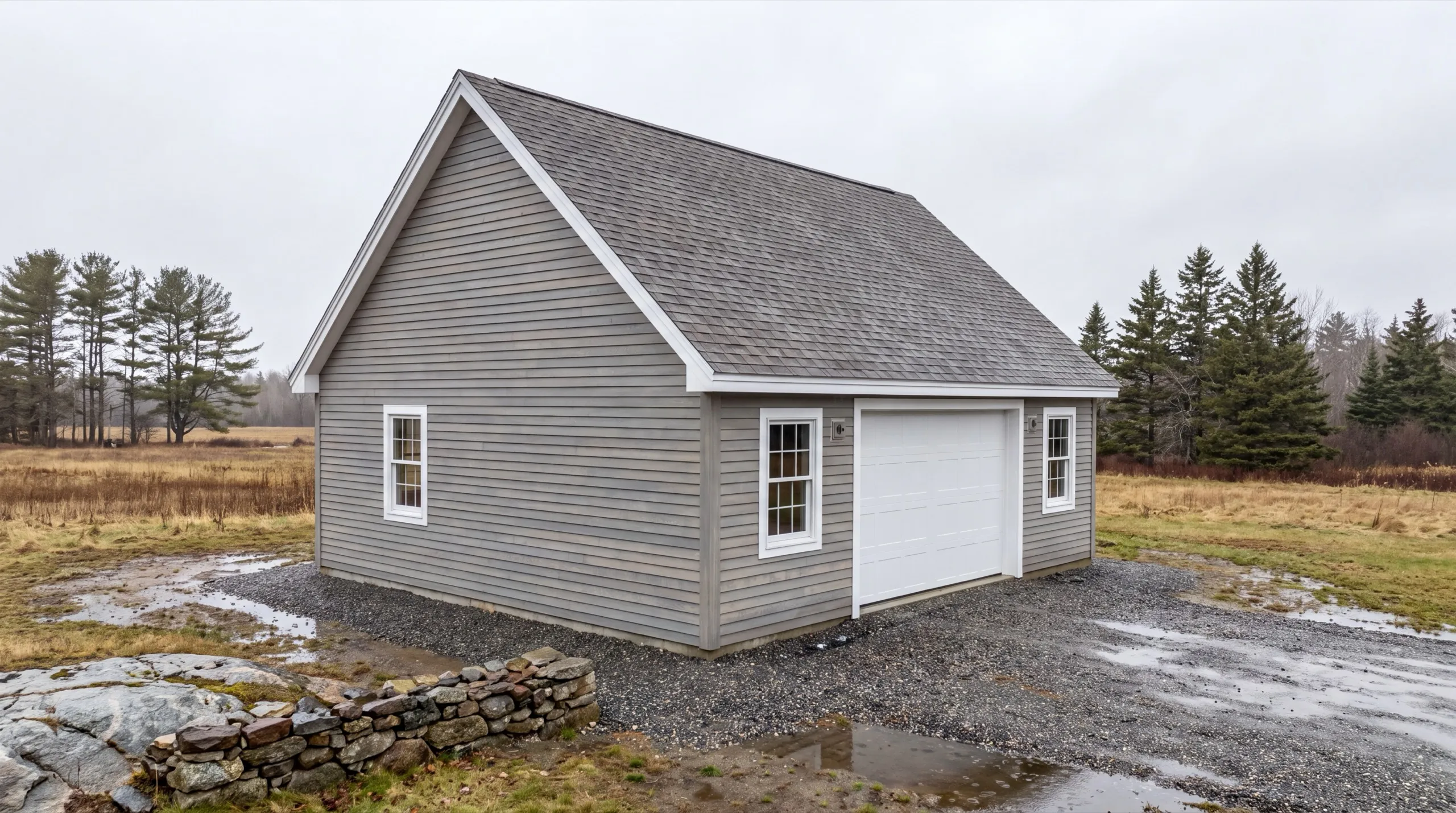 garage remodel near Messalonskee Lake in Sidney