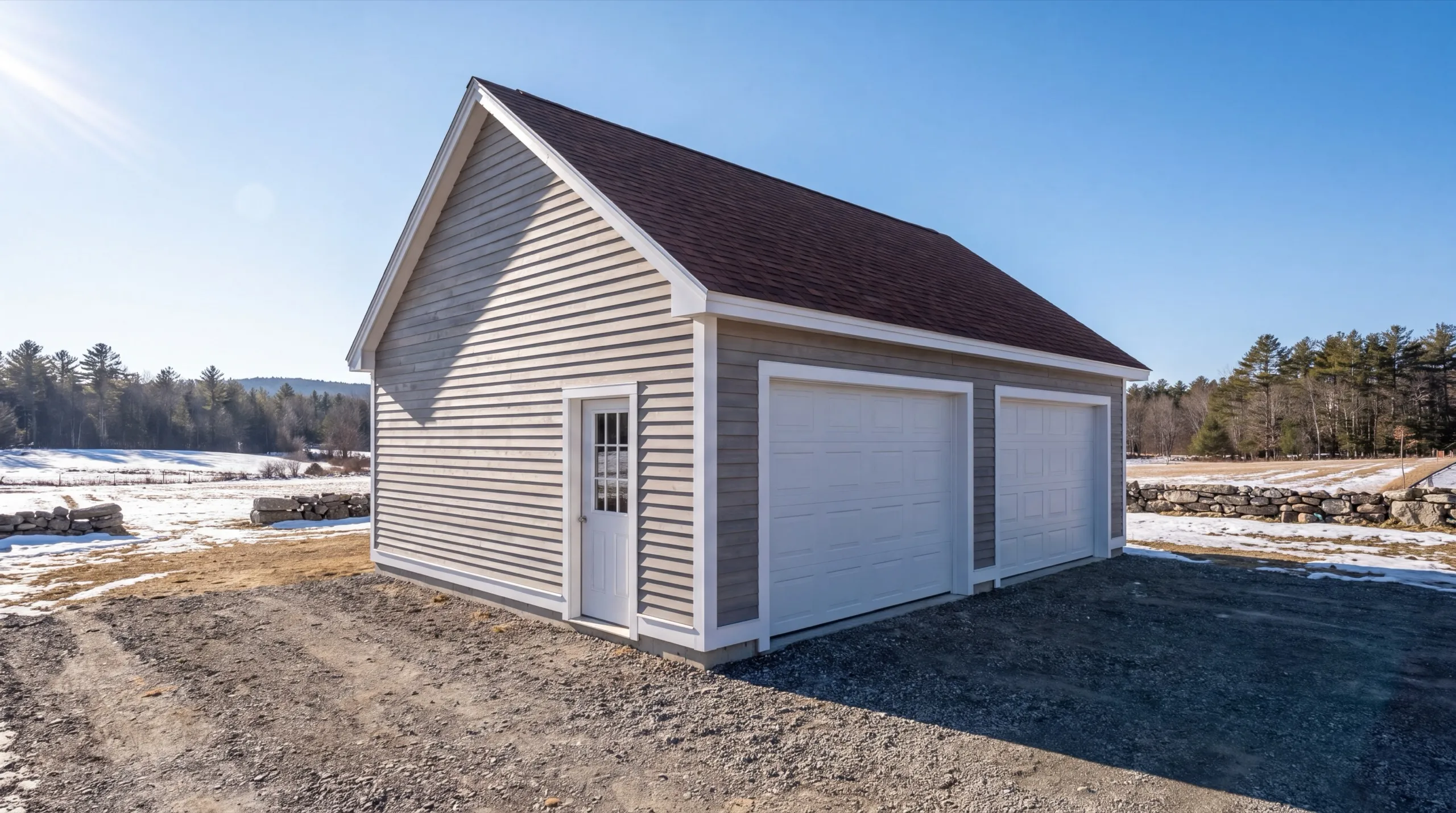 wide garage apron built during a Windsor remodel
