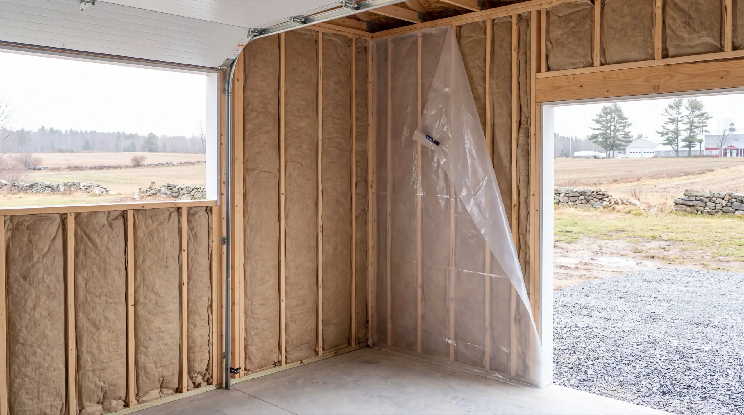 insulation and drywall upgrade during a Windsor garage remodel