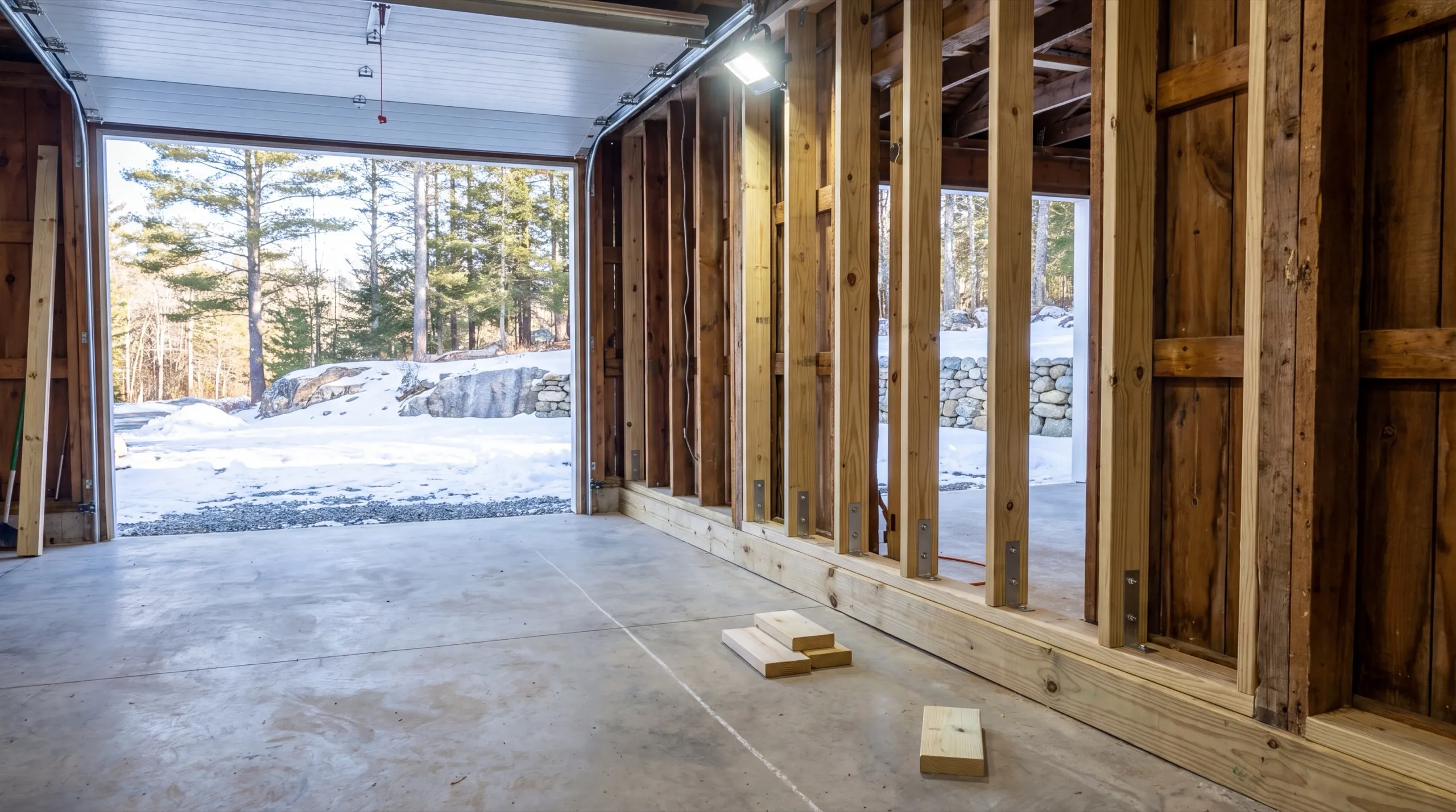 structural repair to a Windsor garage foundation