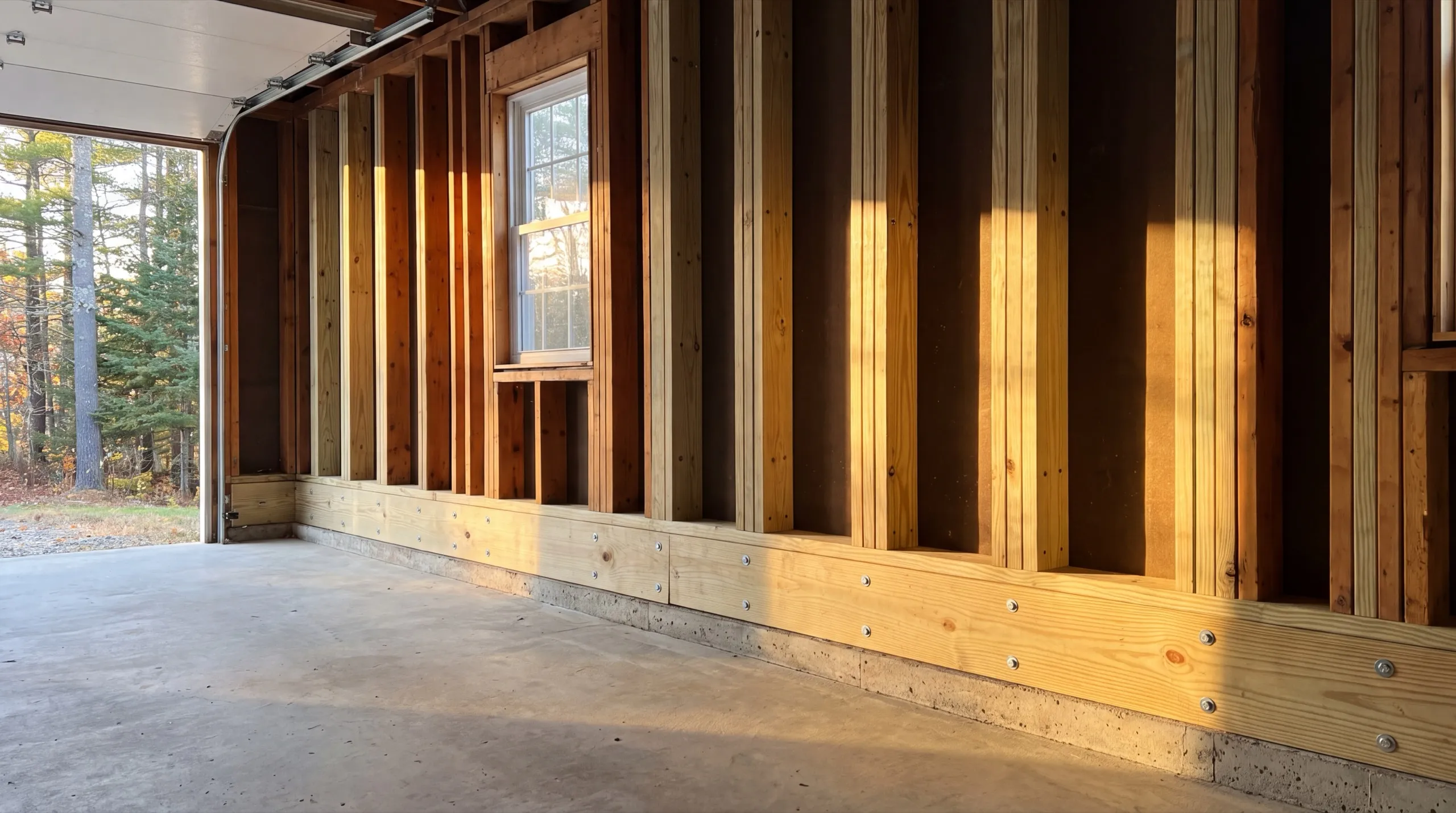 structural repair to a Winthrop garage foundation