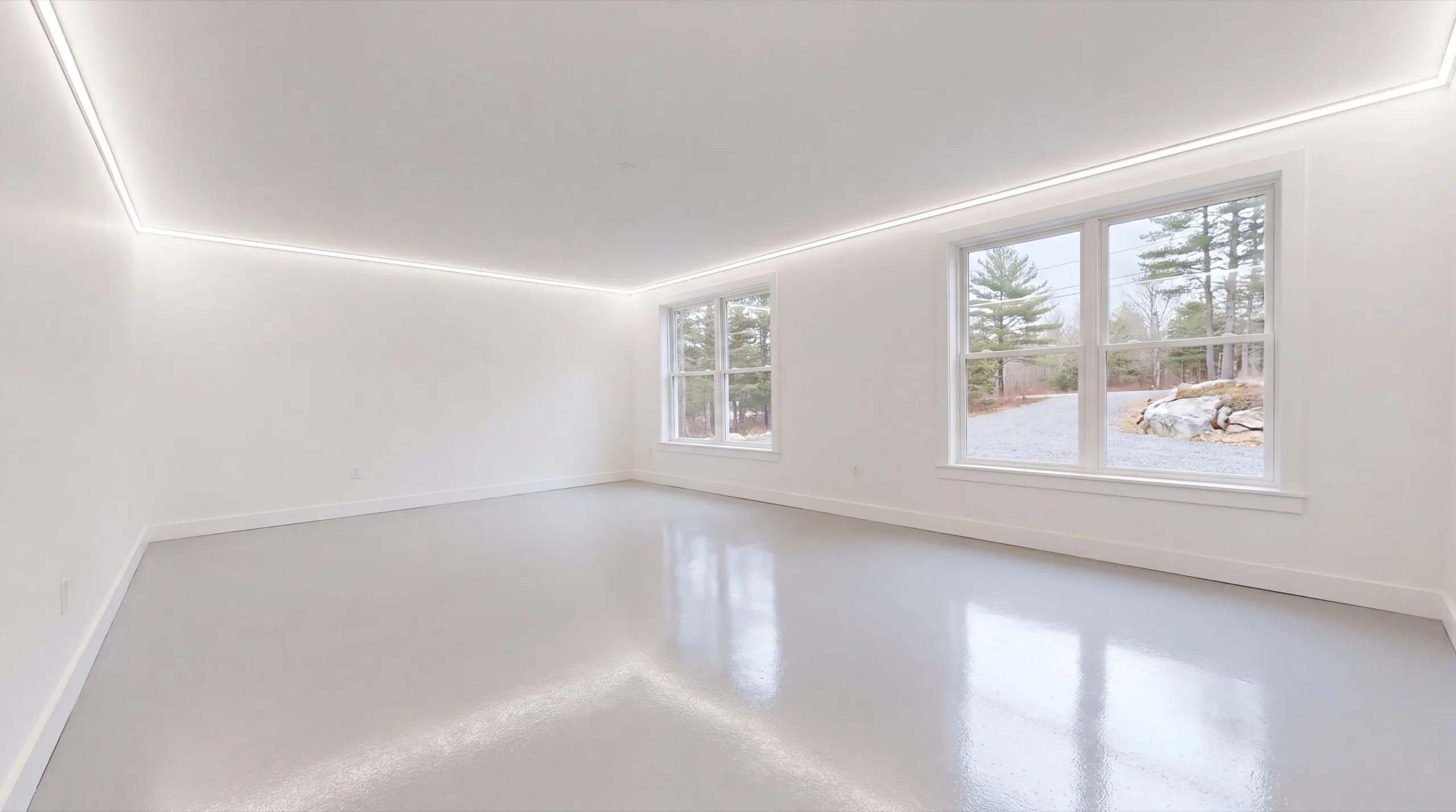 garage remodeling in Wiscasset, ME, interior finish upgrade underway