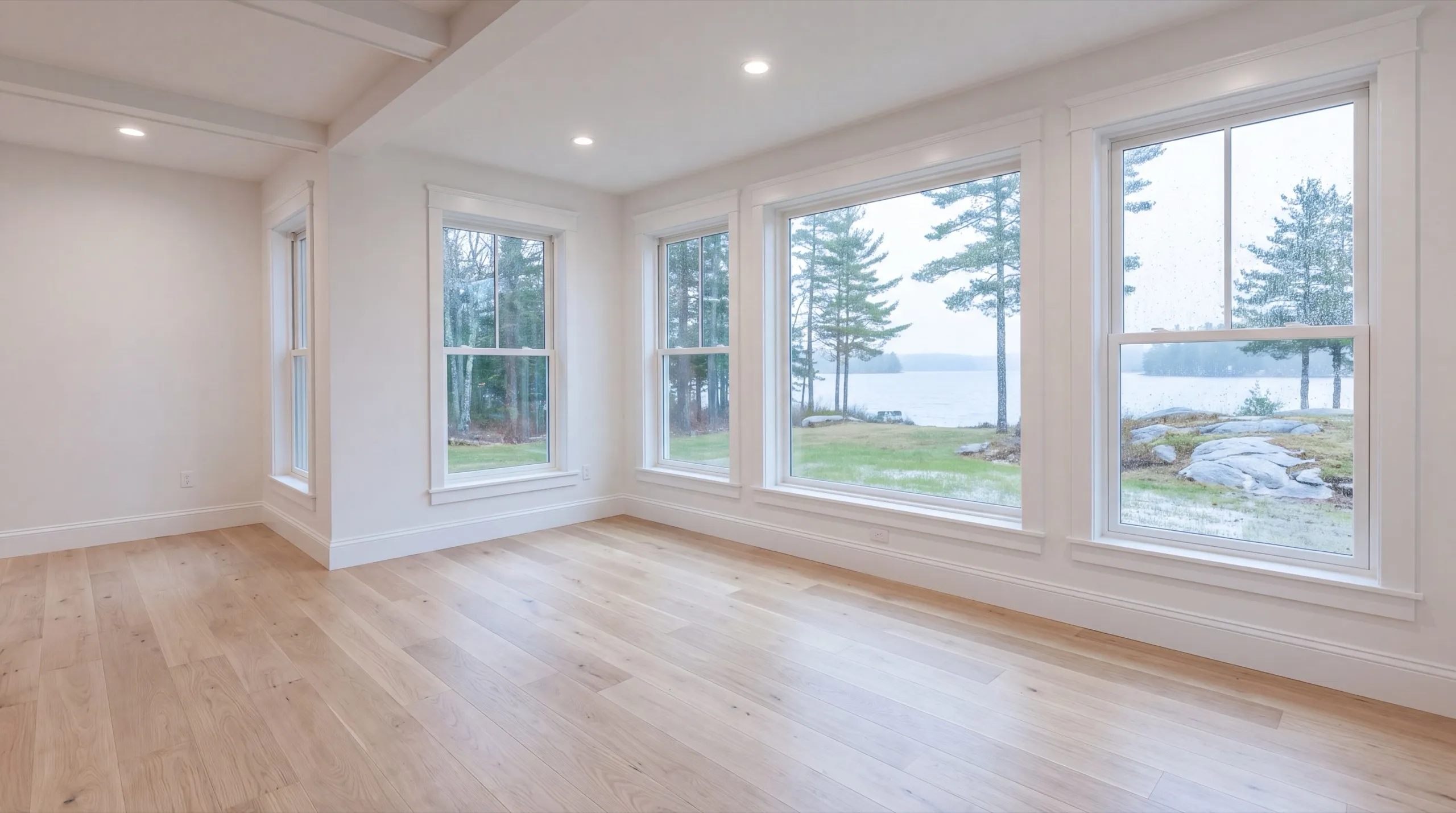 general contractor walking a Manchester homeowner through a finished project