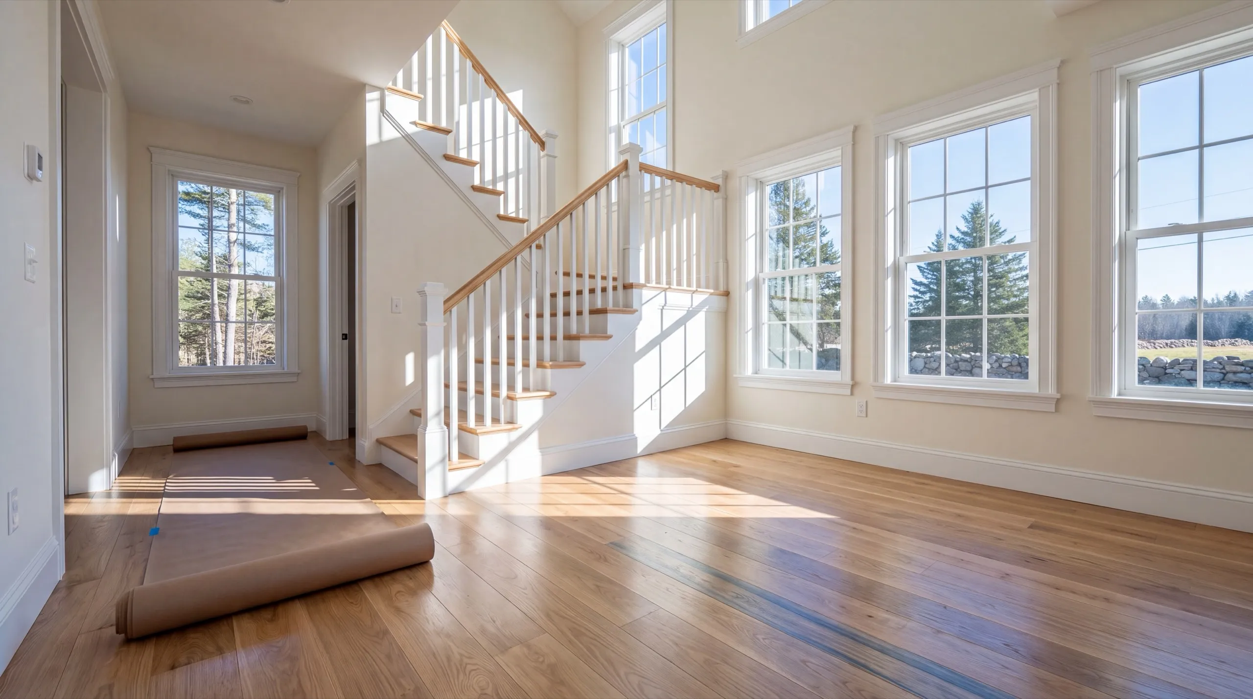 general contractor walking a Monmouth homeowner through a finished project
