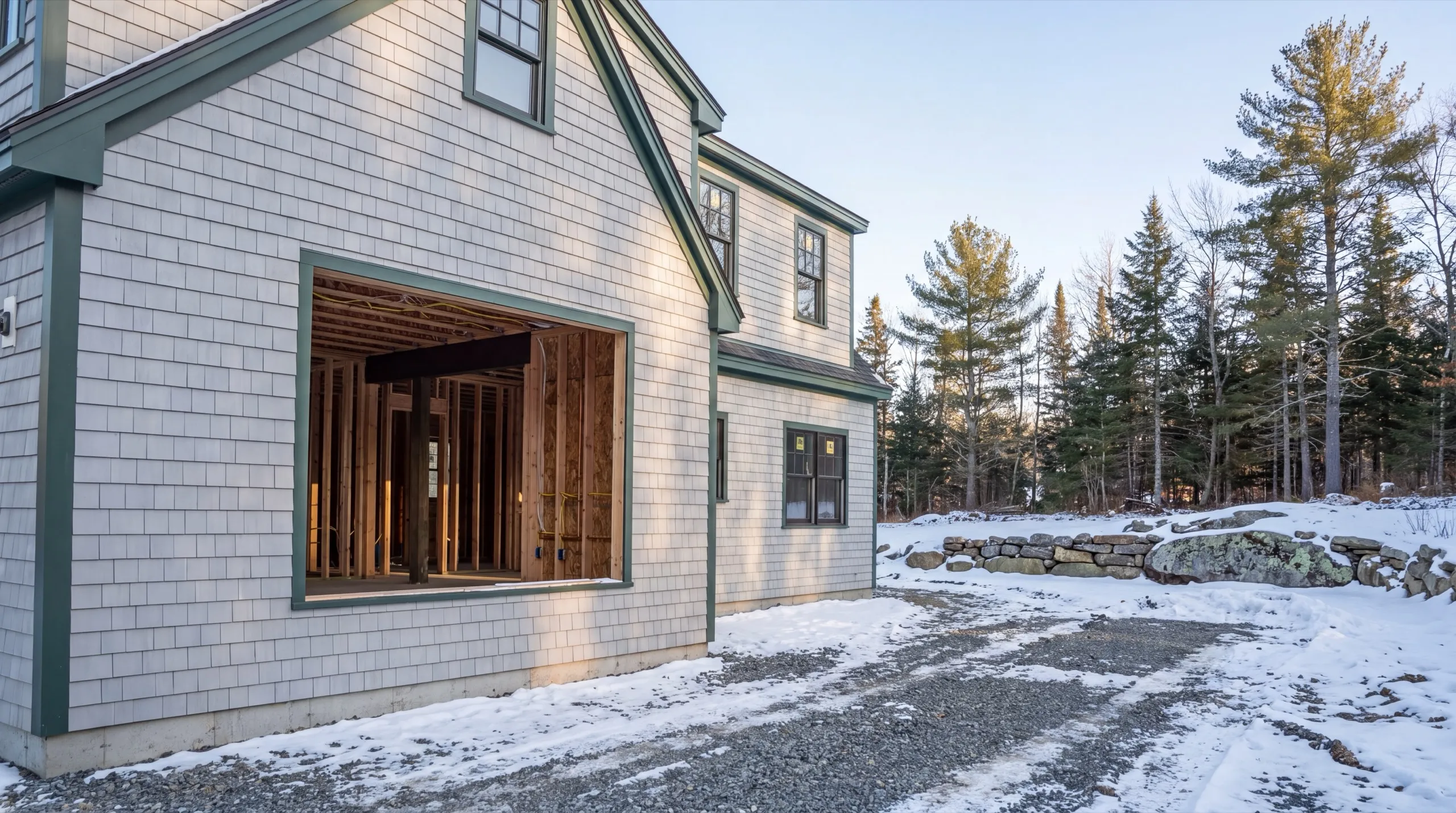general contractor coordinating subcontractors on a Central Maine job site